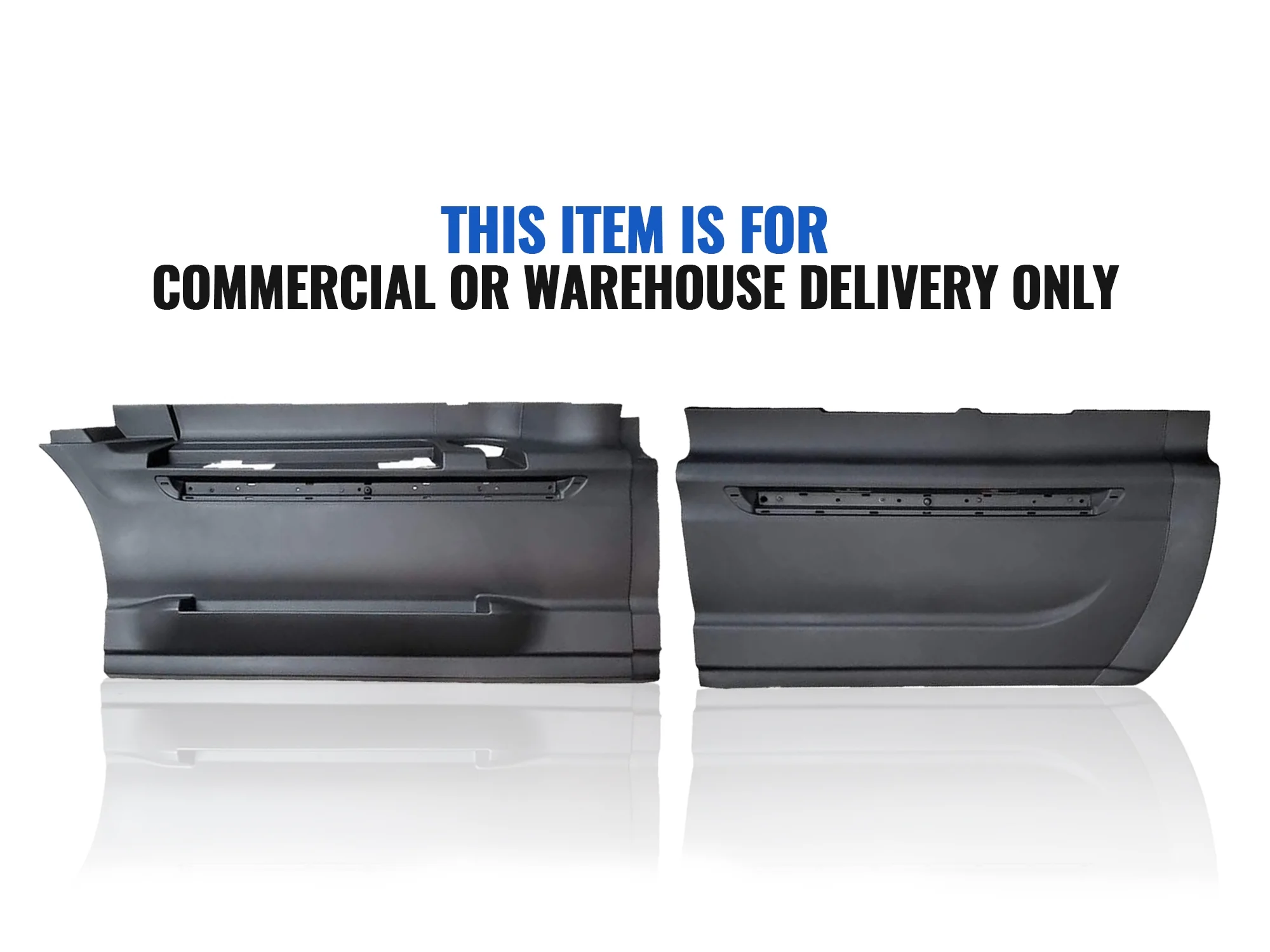 International Prostar Replacement Front Step Side and Rear Side Fairing Panel Left Driver Side with Steps PLUS International Logo Emblem, 2x 22