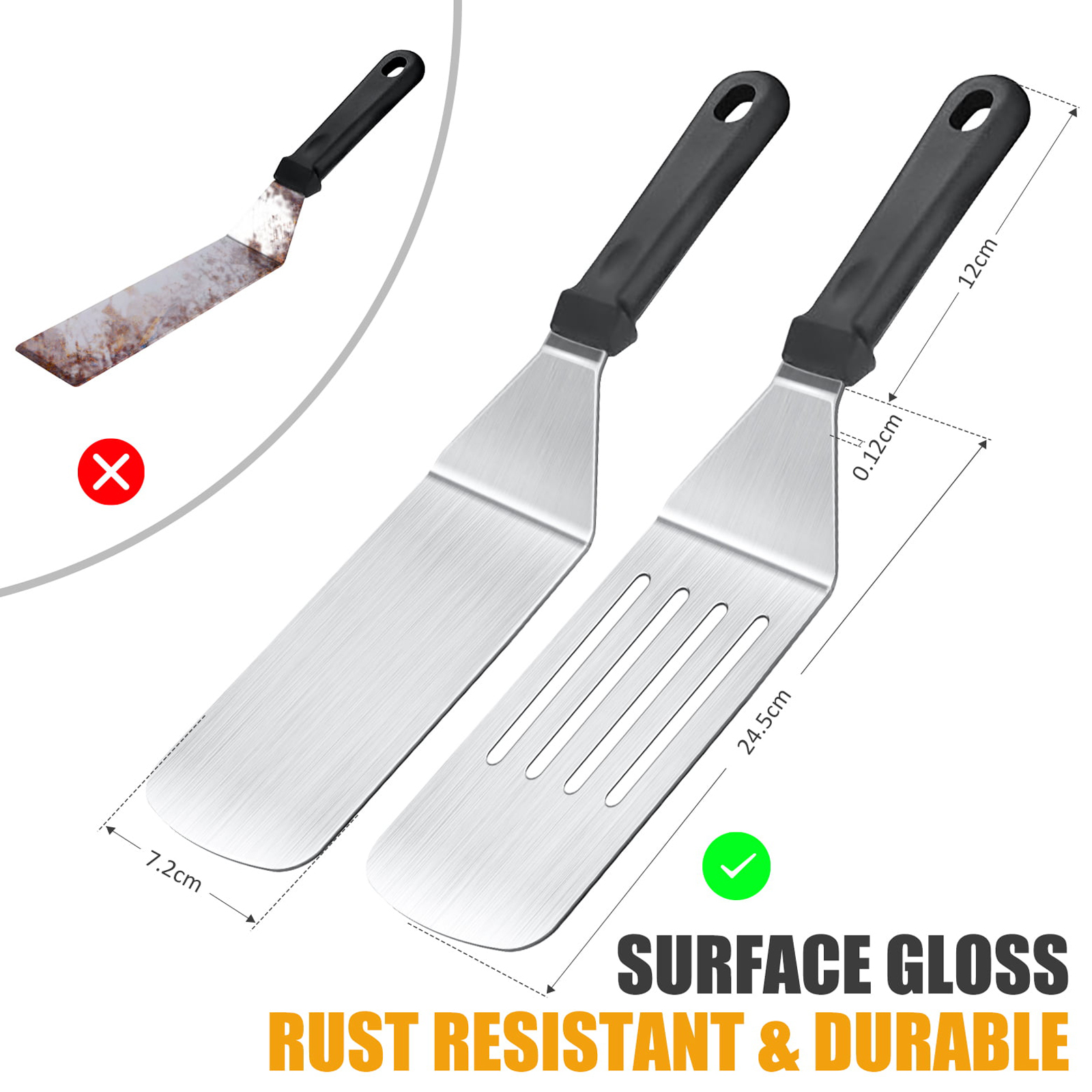 Northdeer Griddle Accessories Kit 20 Pcs for Blackstone BBQ Grilling Tool Kit Camp Chef Professional Griddle Grill Spatula