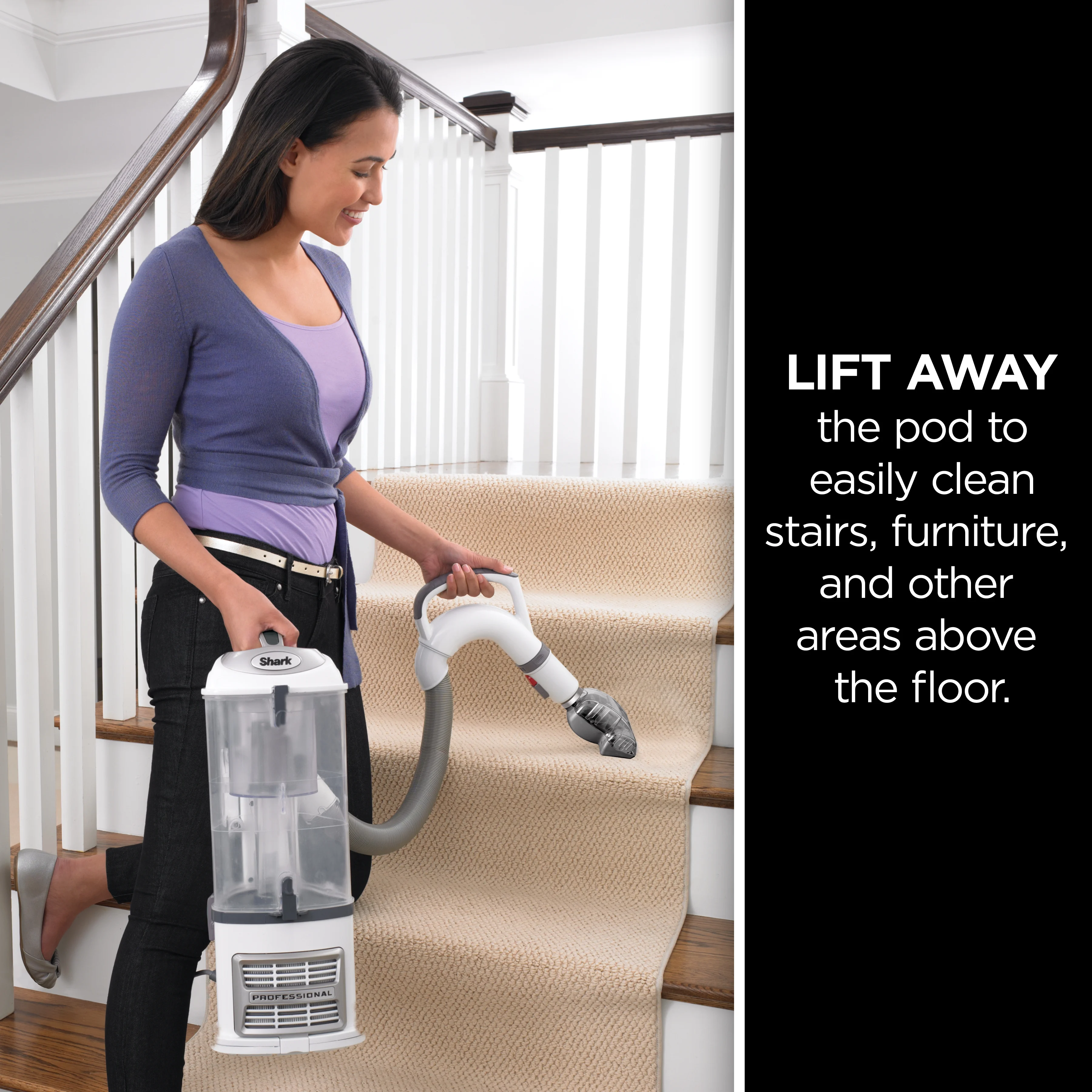 Restored Shark Navigator Professional Lift-Away Bagless Upright Vacuum, NV356E (Refurbished)