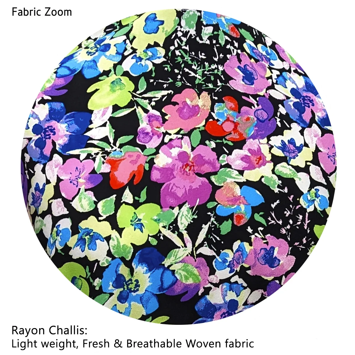 Small Womens Colorful Garden Print Caftan Dress