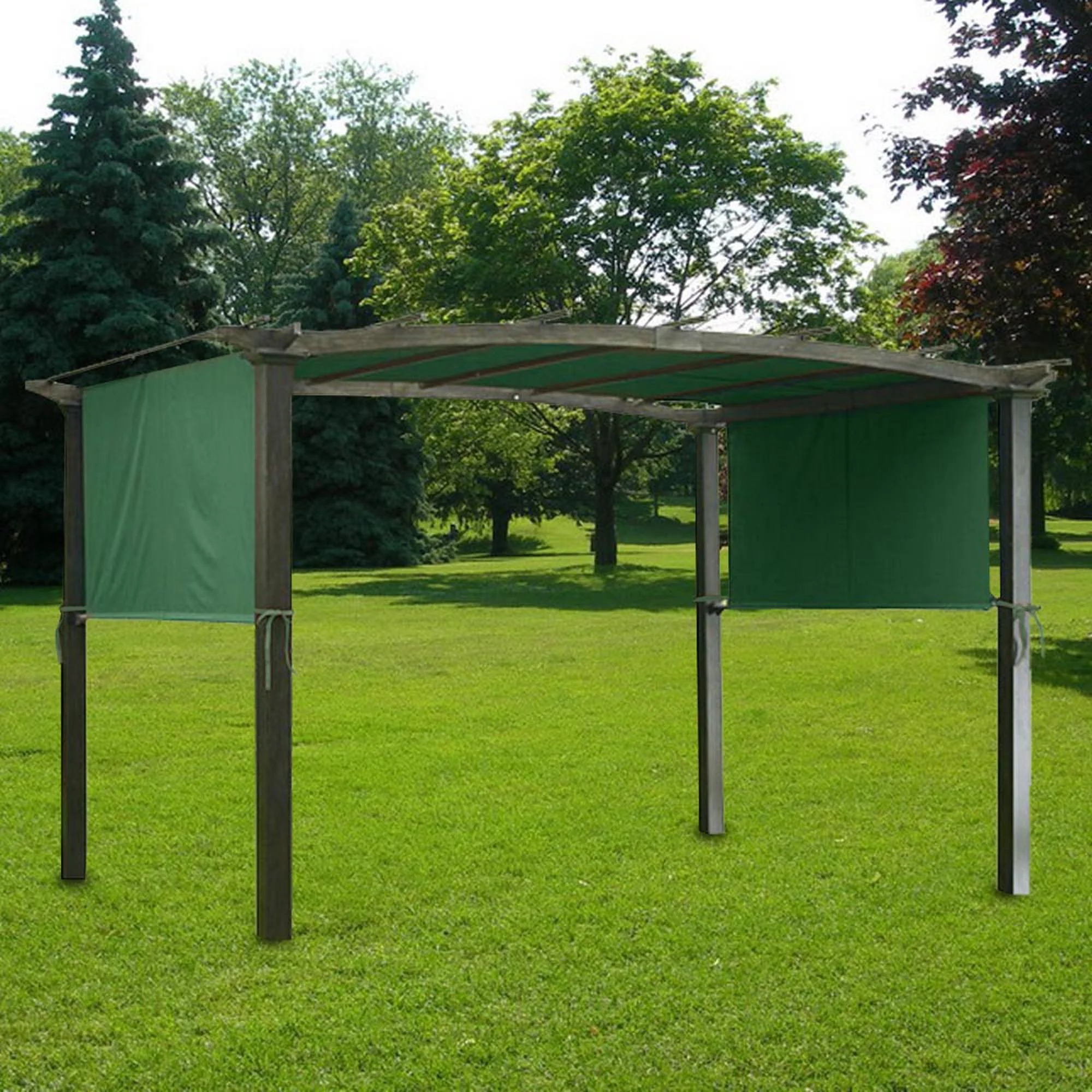 17x6.5Ft Pergola Canopy Replacement Cover Green