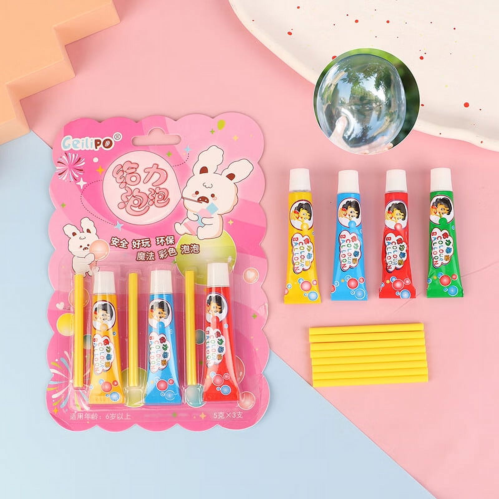 1/3PCS Magic Bubble Glue Toy Blowing Colorful Bubble Ball For Kids Gift