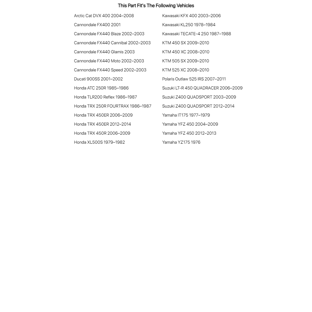 Primary Drive 520 ORM O-Ring Chain 520x96 For CANNONDALE FX440 Cannibal 2002-2003