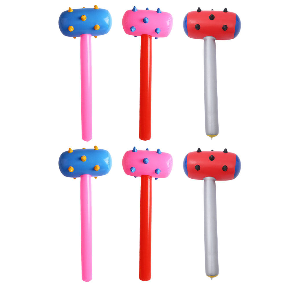 6PCS Colorful PVC Inflatable Hammer Toy for Children Funny Hammer Plaything