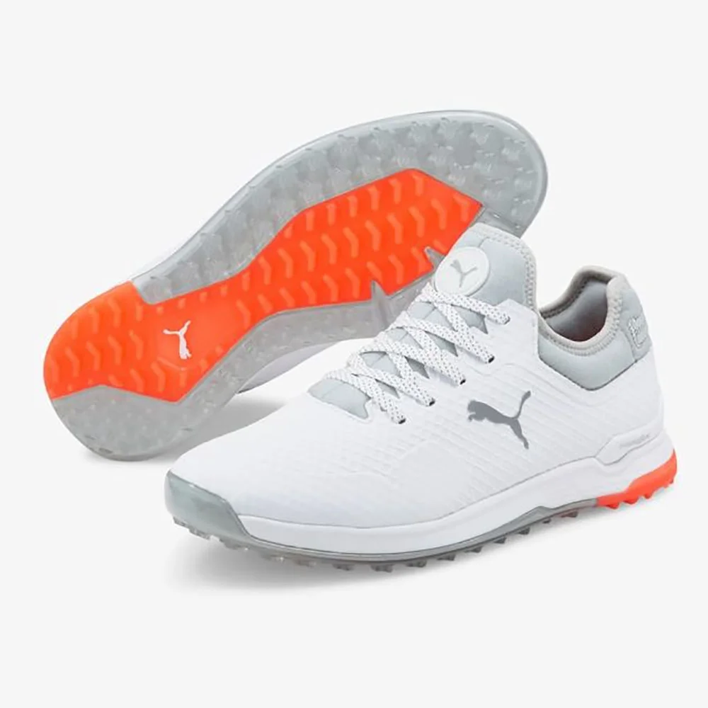 NEW Mens Puma PROADAPT ALPHACAT Golf Shoes White / High Rise Sz 13M