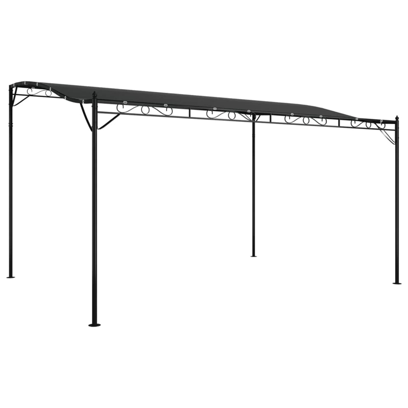 OWSOO Canopy Anthracite 13.1'x9.8' 0.6 ozft² Fabric and Steel