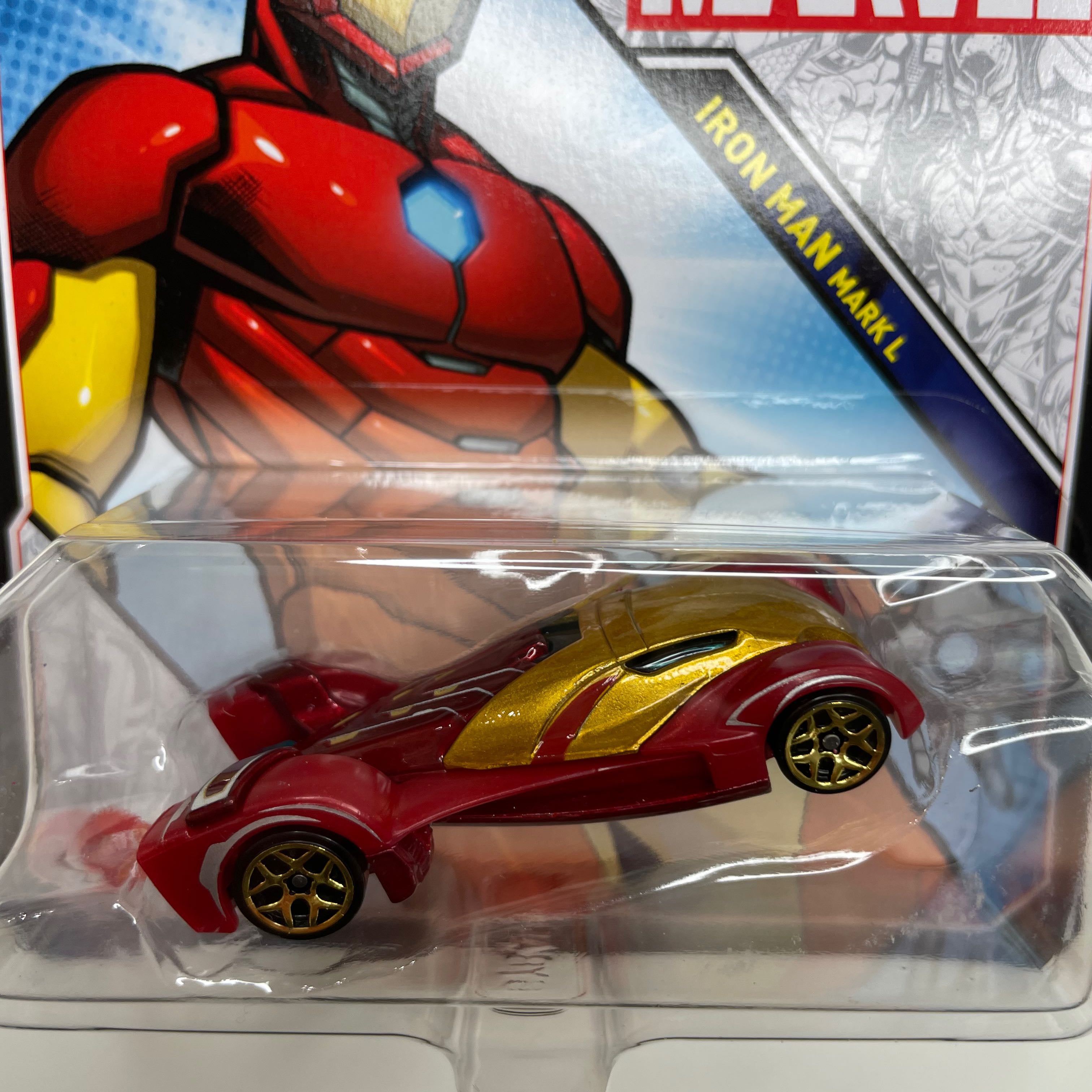 Hot Wheels Character Cars Marvel Studios - Iron Man Mark L