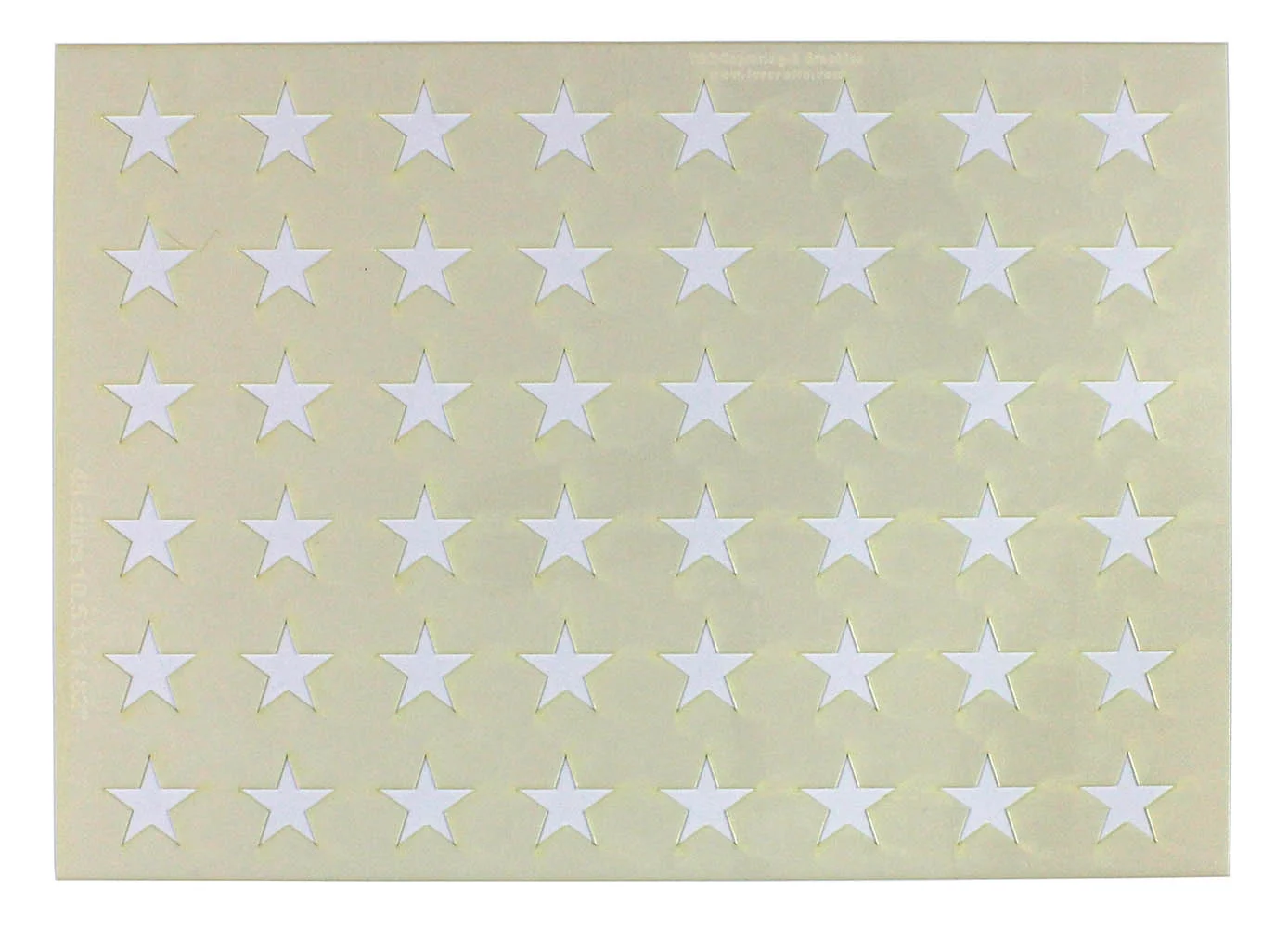 48 Star Field Stencil 14 Mil -US G Spec 10.5 x 14.82
