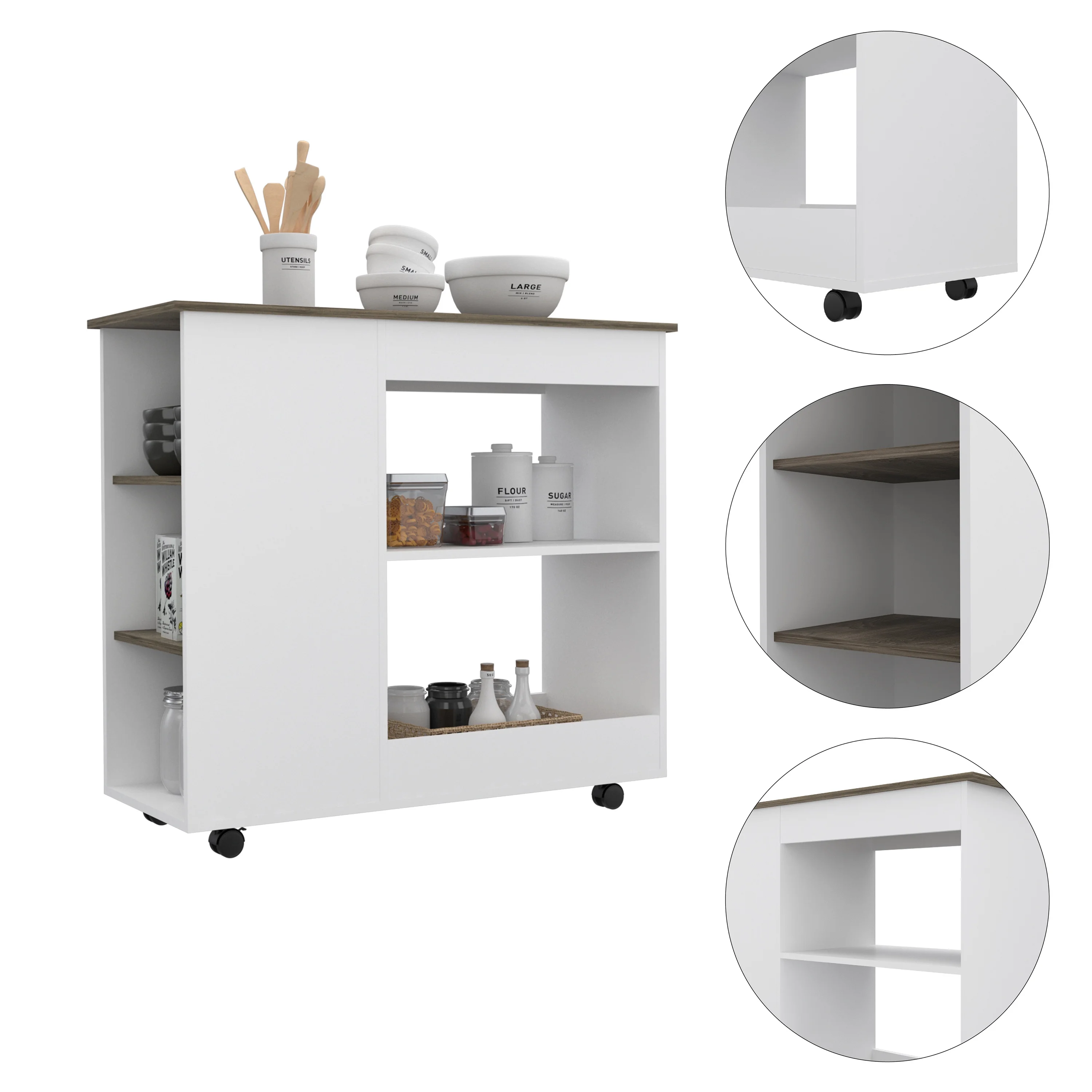 5-Shelf Kitchen Cart - Upgrade Kitchen Decor