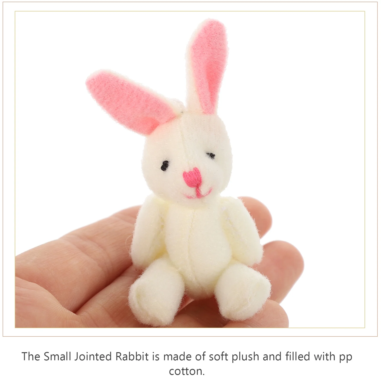 Knuckle Rabbit Pendant Car Accessories for Plush Toy 15 Pcs Hanging Pp Cotton Toys Ornament Mini Bunny Stuffed Animal