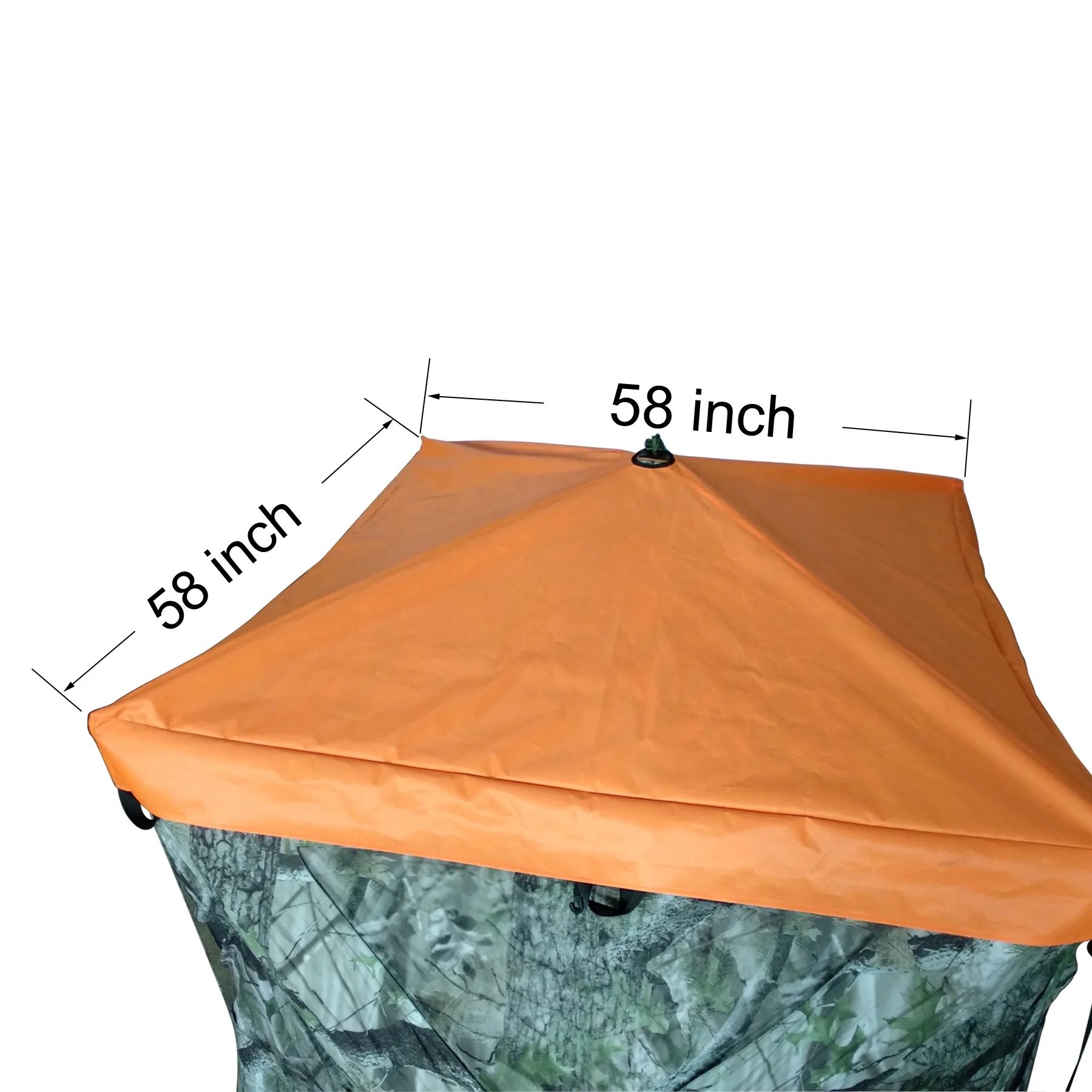 KHAMPA 5 Sided Blaze Orange Safety Blind Panels,Blind Blaze Orange Cap Cover,Includes Carrying Bag Regular Size