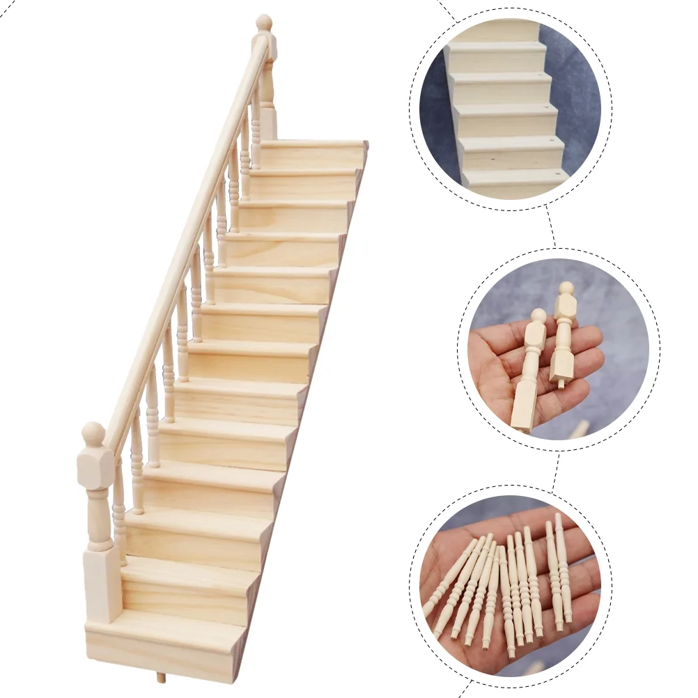 1 Set of Adorable Doll Staircase Wear-resistant Children Toy Decorative Staircase Model Kids Supply
