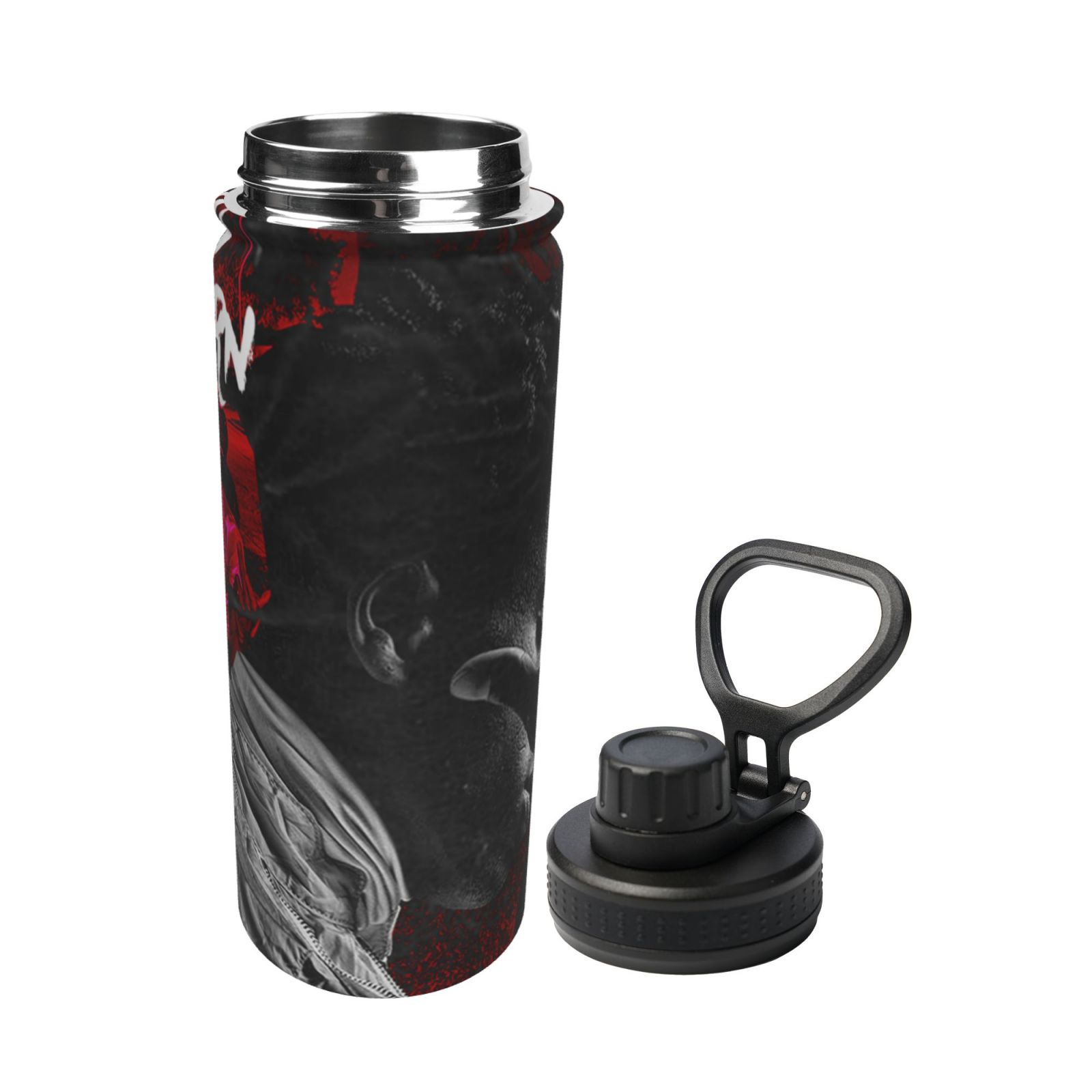 Music YoungBoy Never Broke Again Sports Insulated Water Bottles Kettle Stainless Steel Portable Cup18OZ For Travel Gym School