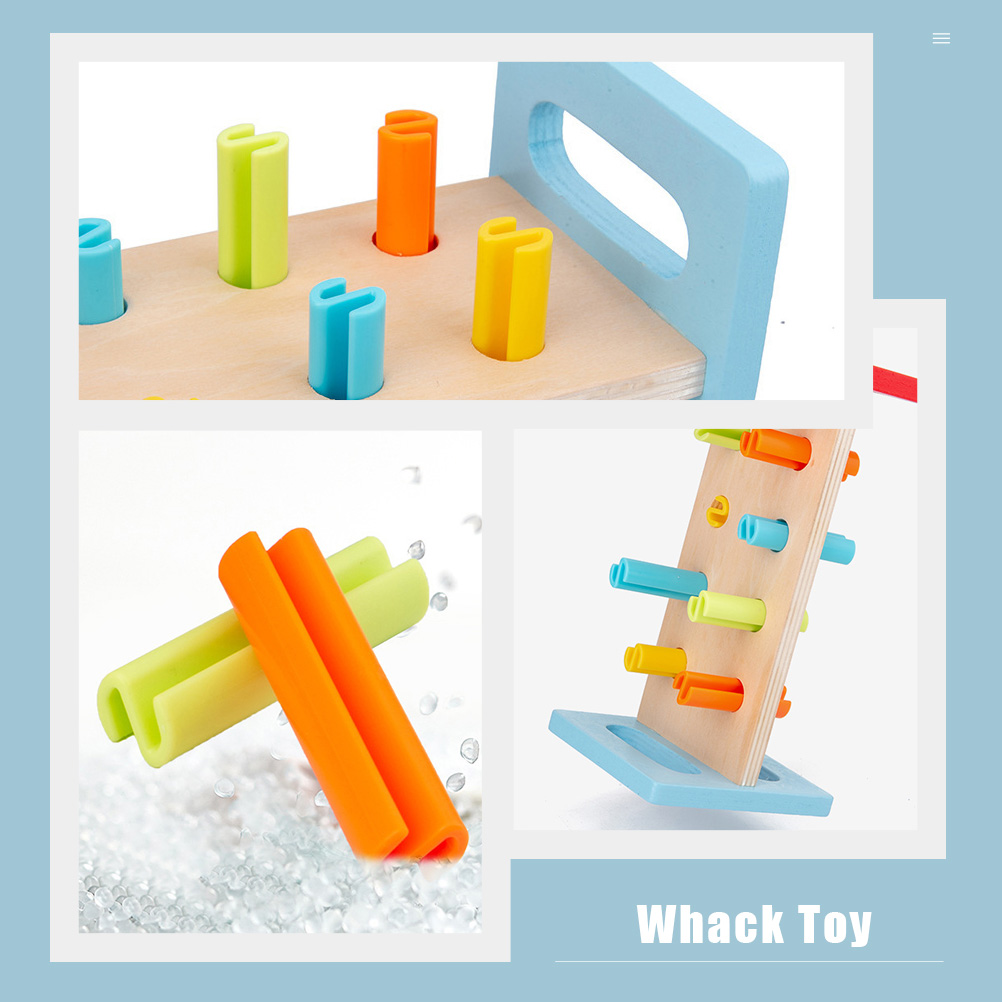 1 Set Children Whack Toy Practical Whack Game Toy Kids Educational Hammering Toy