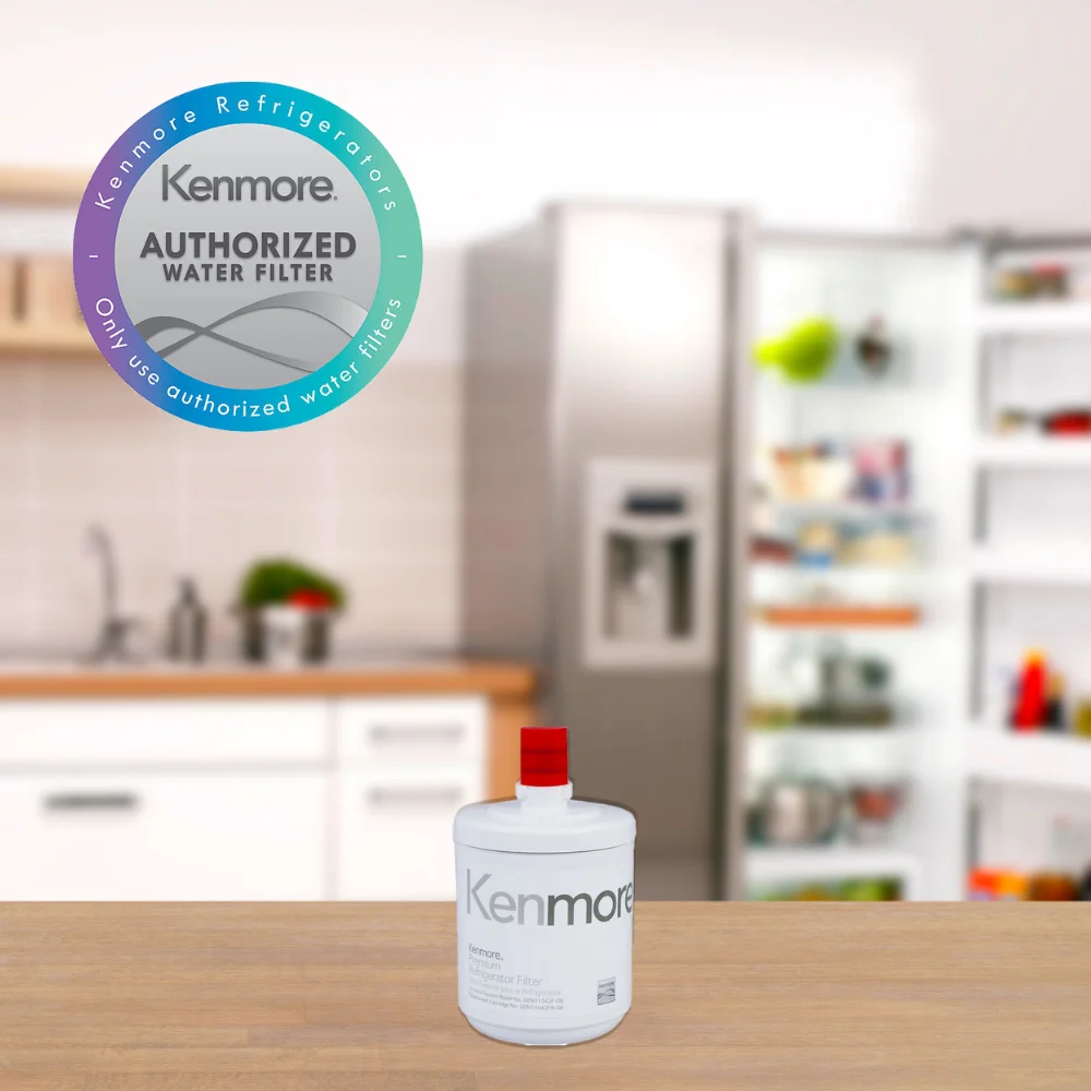 Kenmore Premium Refrigerator Water Filter 9890 Kenmoreclear 469890 46-9890 ADQ72910902 ADQ72910907 Model GEN11042FR-08, 1 Pack