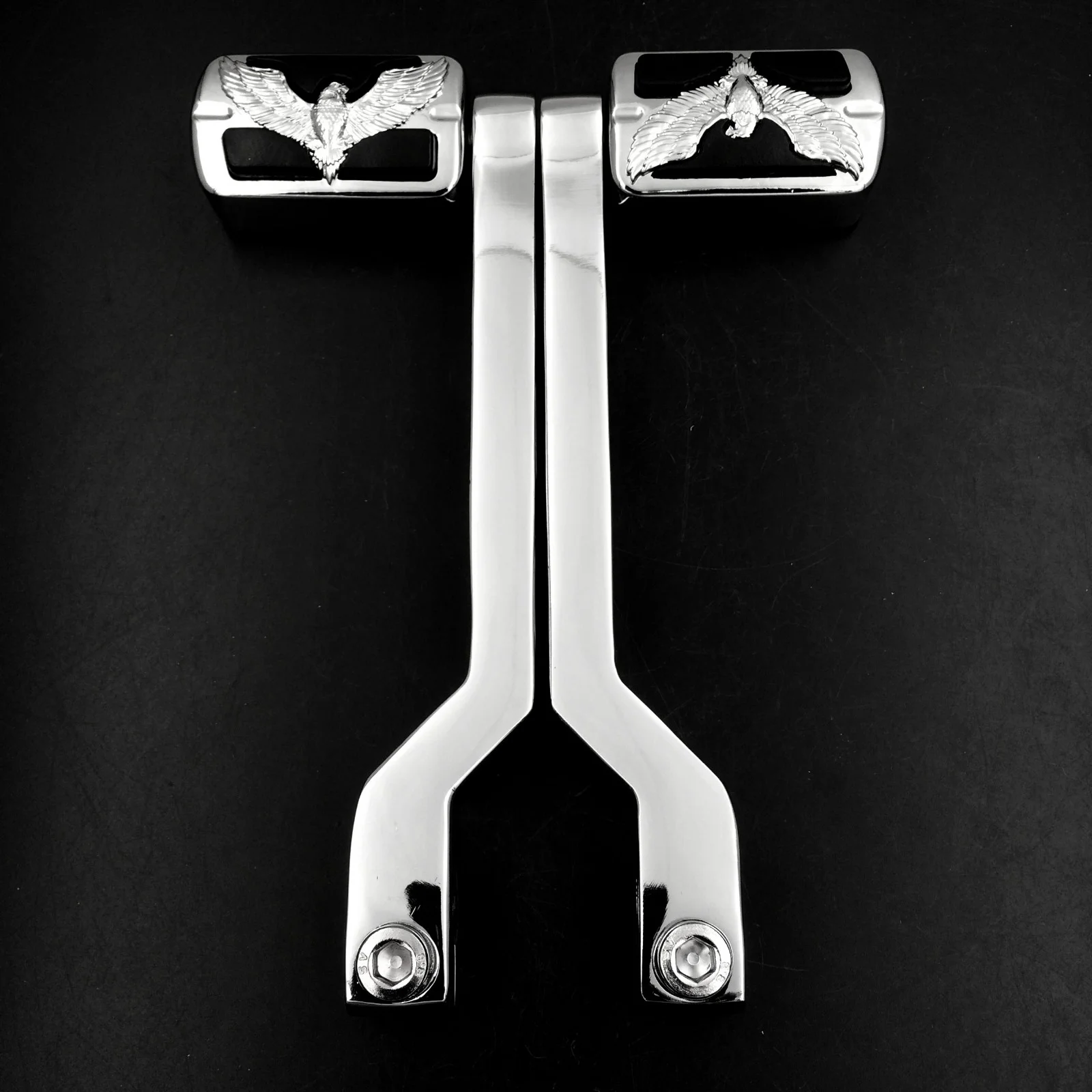 HTT-MOTOR Gear Shift Foot Lever pegs for Harley Softail Tour Electra Glide FLTS Chrome