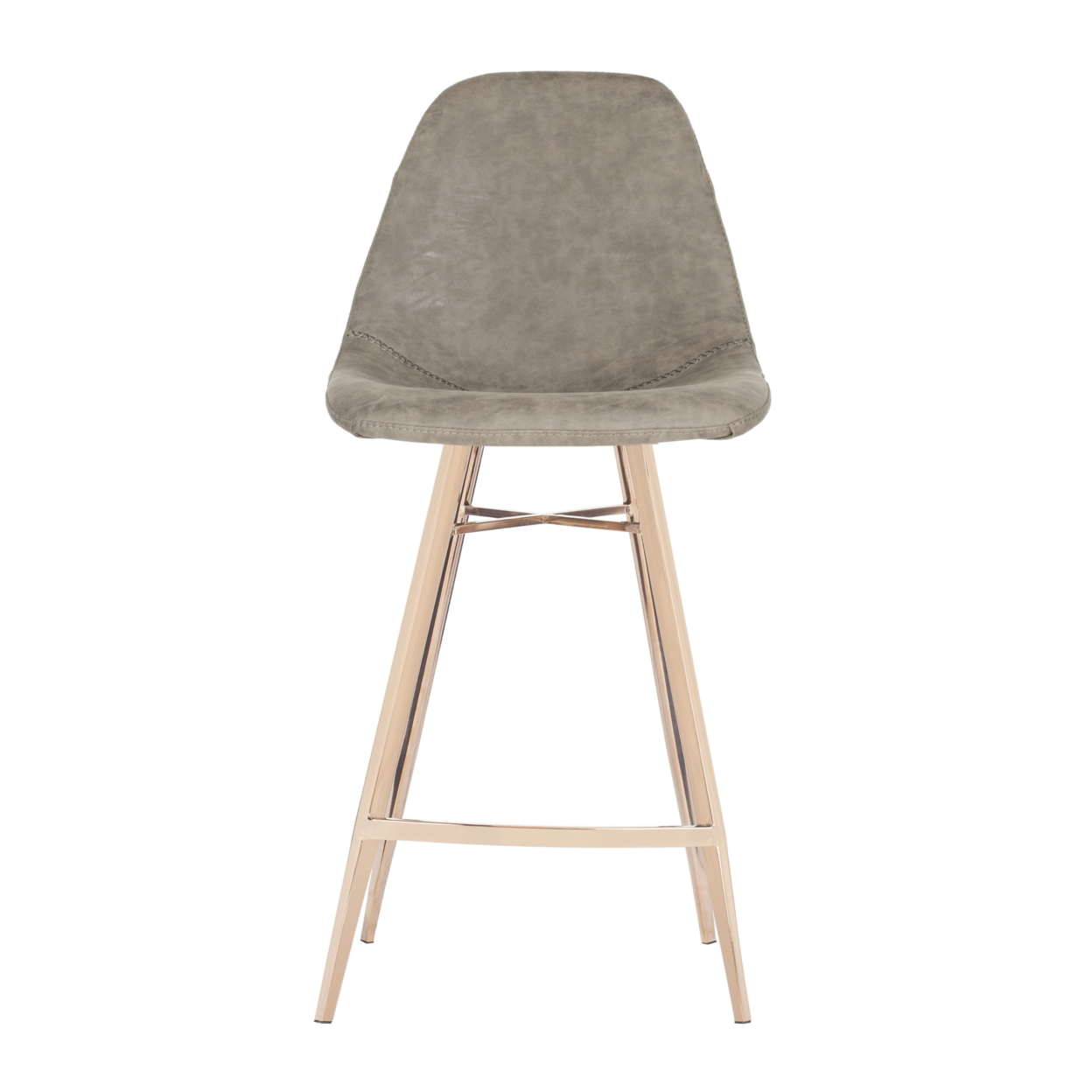 SAFAVIEH Mathison Modern Glam Counter Stool with Footrest