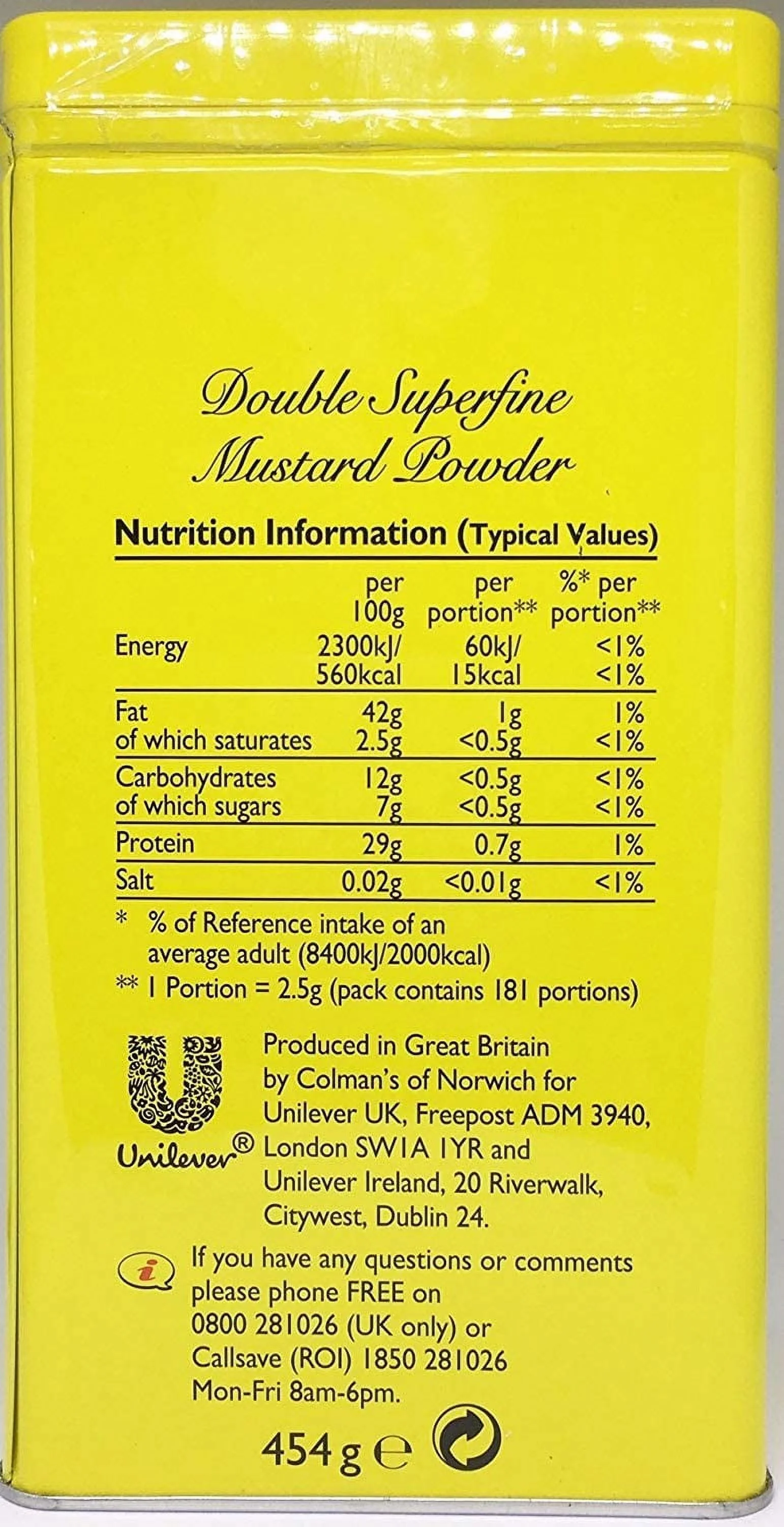 Colman's Dry Mustard Powder, 16 Ounce (Pack of 2)