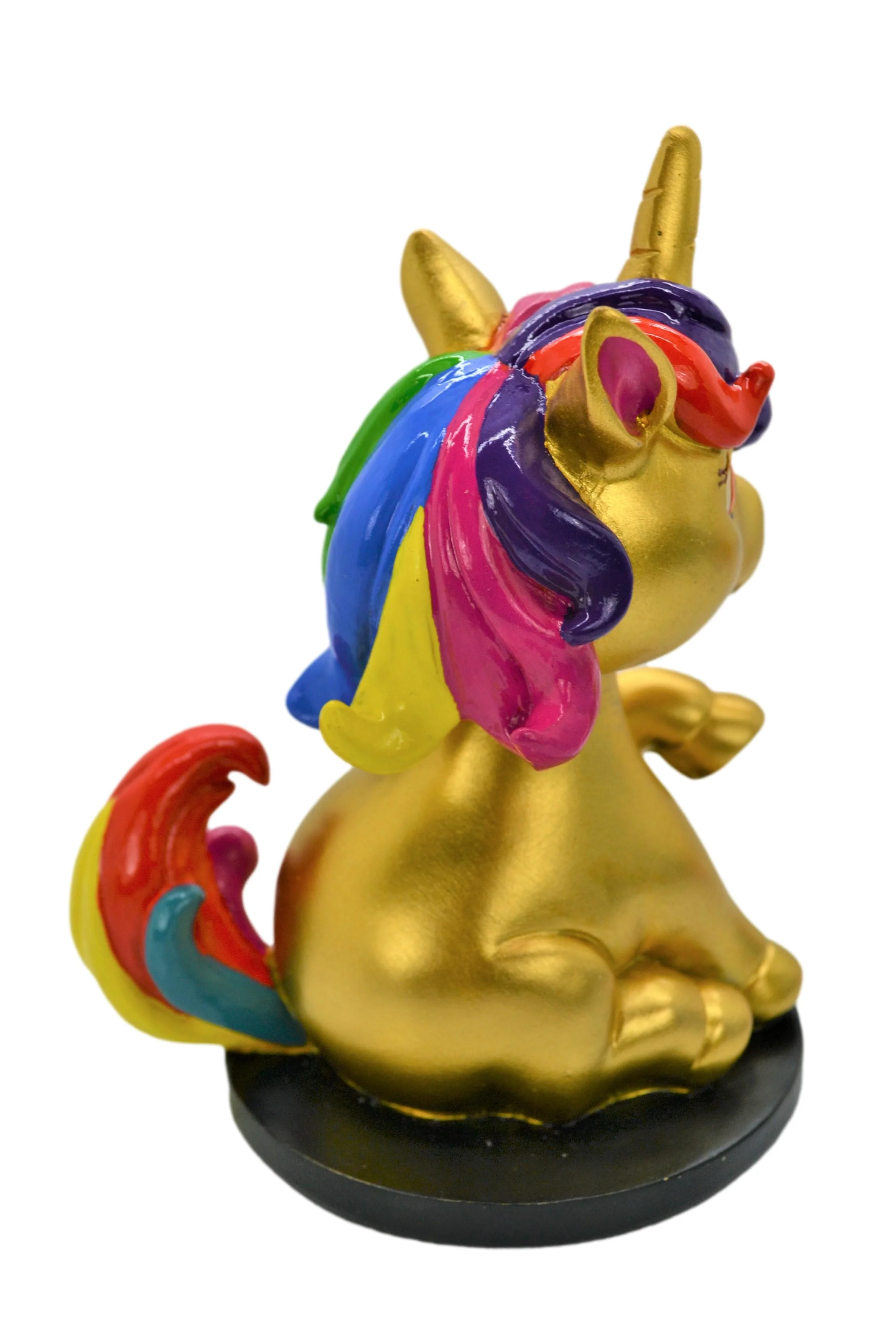 Unicorn of Wealth Luxury Resin Gold Lucky Money Bobblehead. Gift Car Dashboard,Home,Office Accessories, Business Best Gift .Limited Edition & Rare. Collectible.