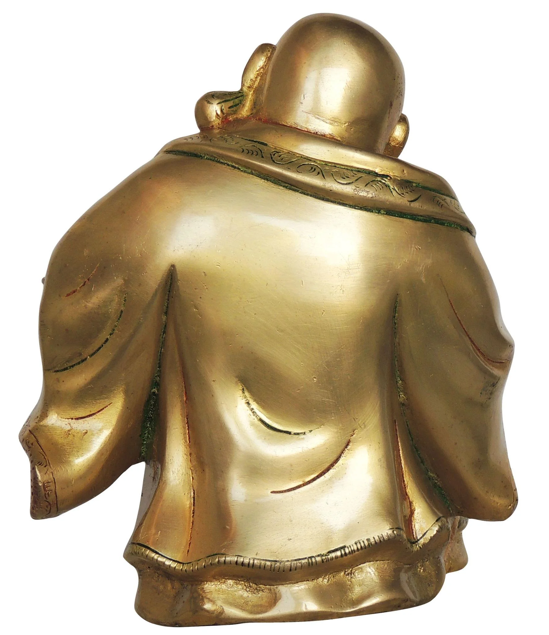 Brass Laughing Budha Big God Idol Statue 5.44kg
