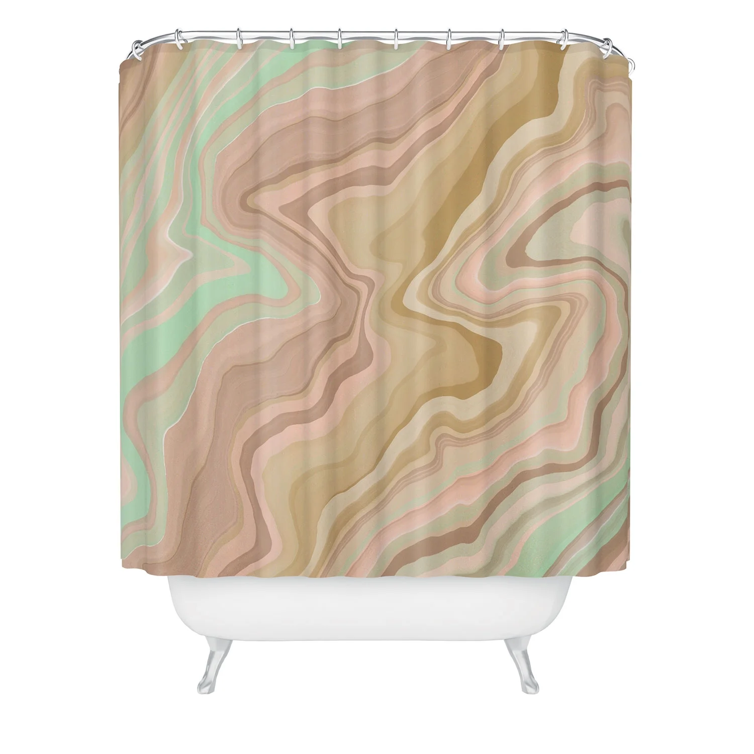 Society6 Marta Barragan Camarasa Abstract A Sea Of Dunes I Shower Curtain 71