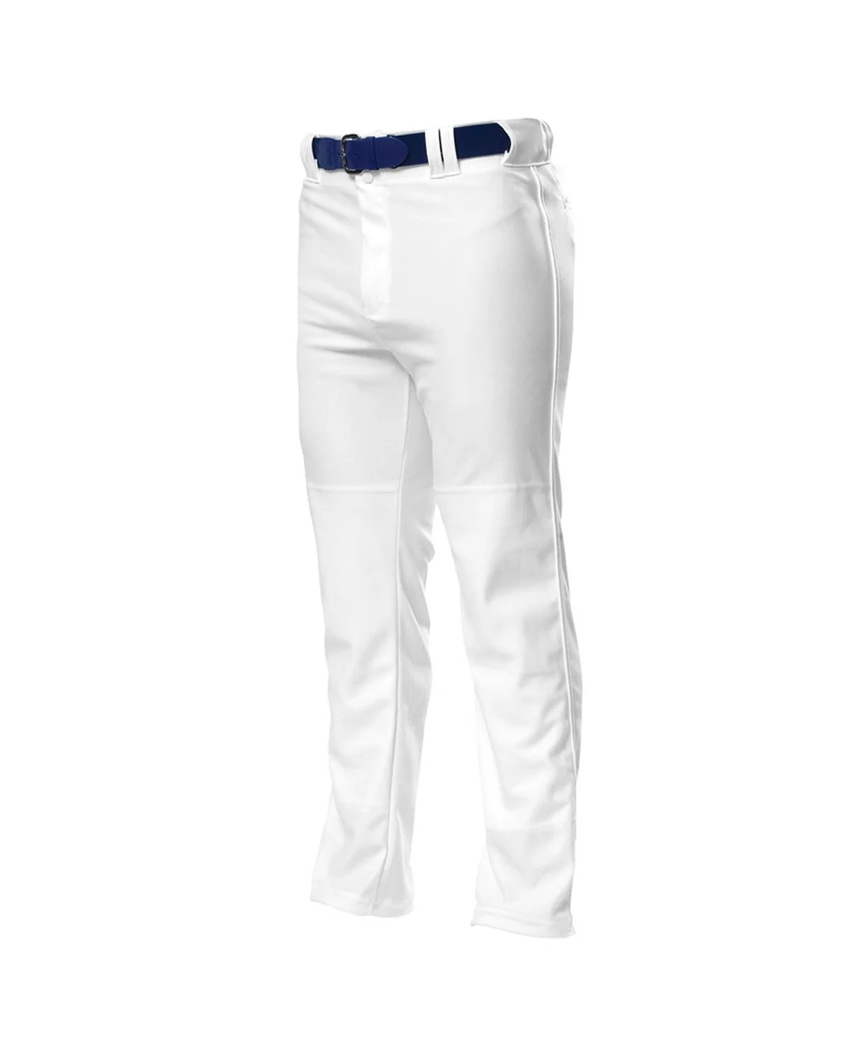 A4 N6162 Adult Pro Style Open Bottom Baggy Cut Baseball Pant - White, Extra Large