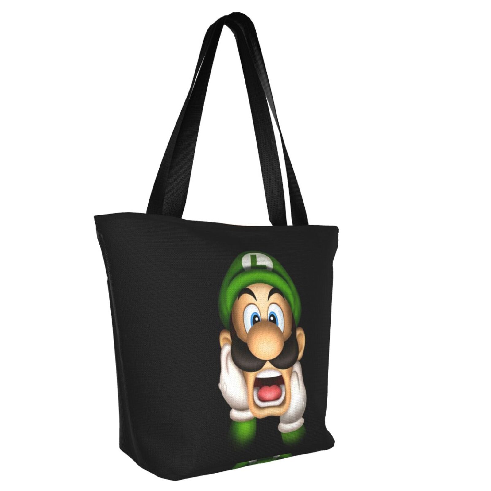Frightened Luigi's Mansion Women's Tote Bag Large Capacity Shoulder Handbag For Travel Beach Shopping Business Work School