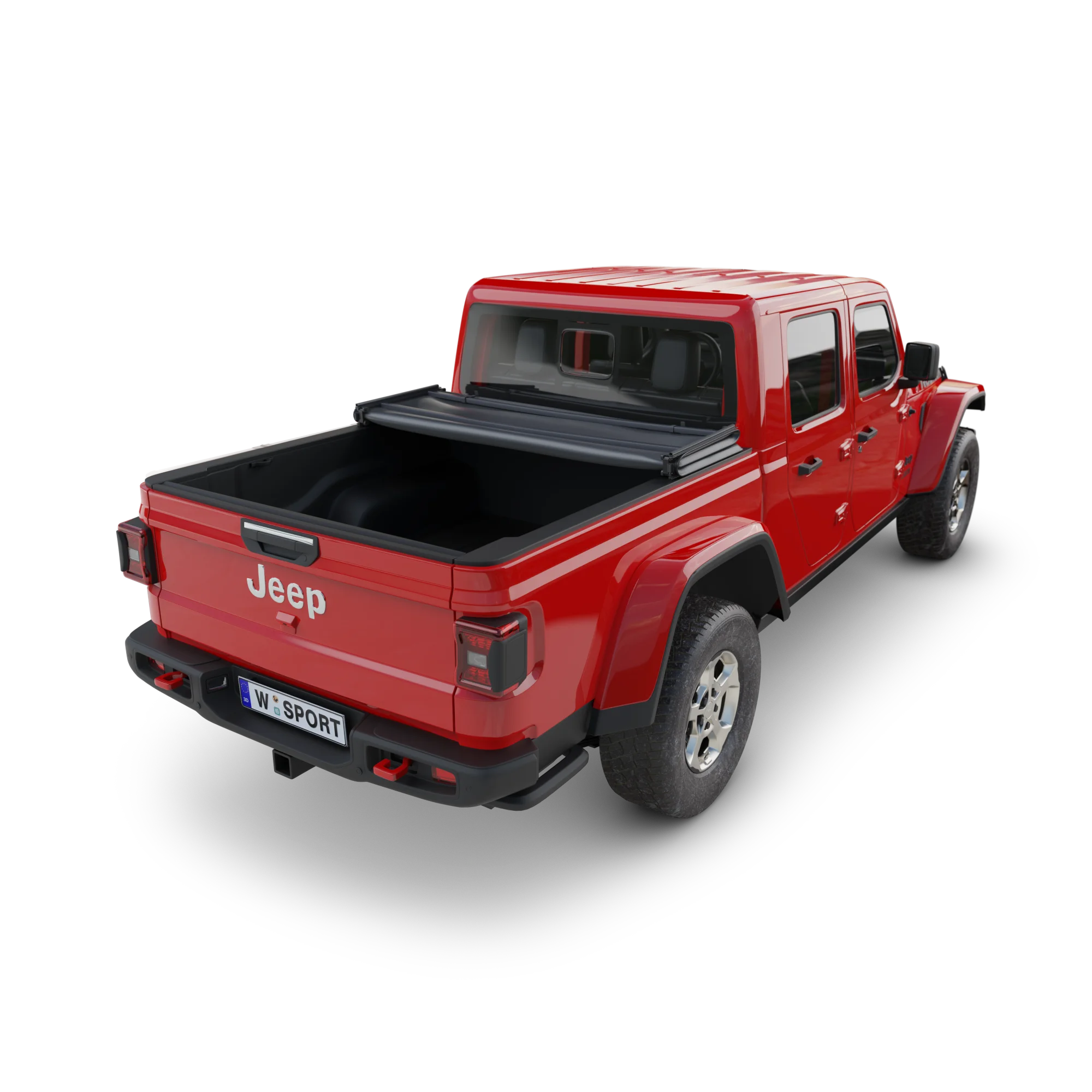 Worksport SC3 Soft Folding Truck Bed Tonneau Cover | 20-2115 | Fits 2020 - 2022 Jeep Gladiator JT 5'0” Bed (w/o Track) Bed