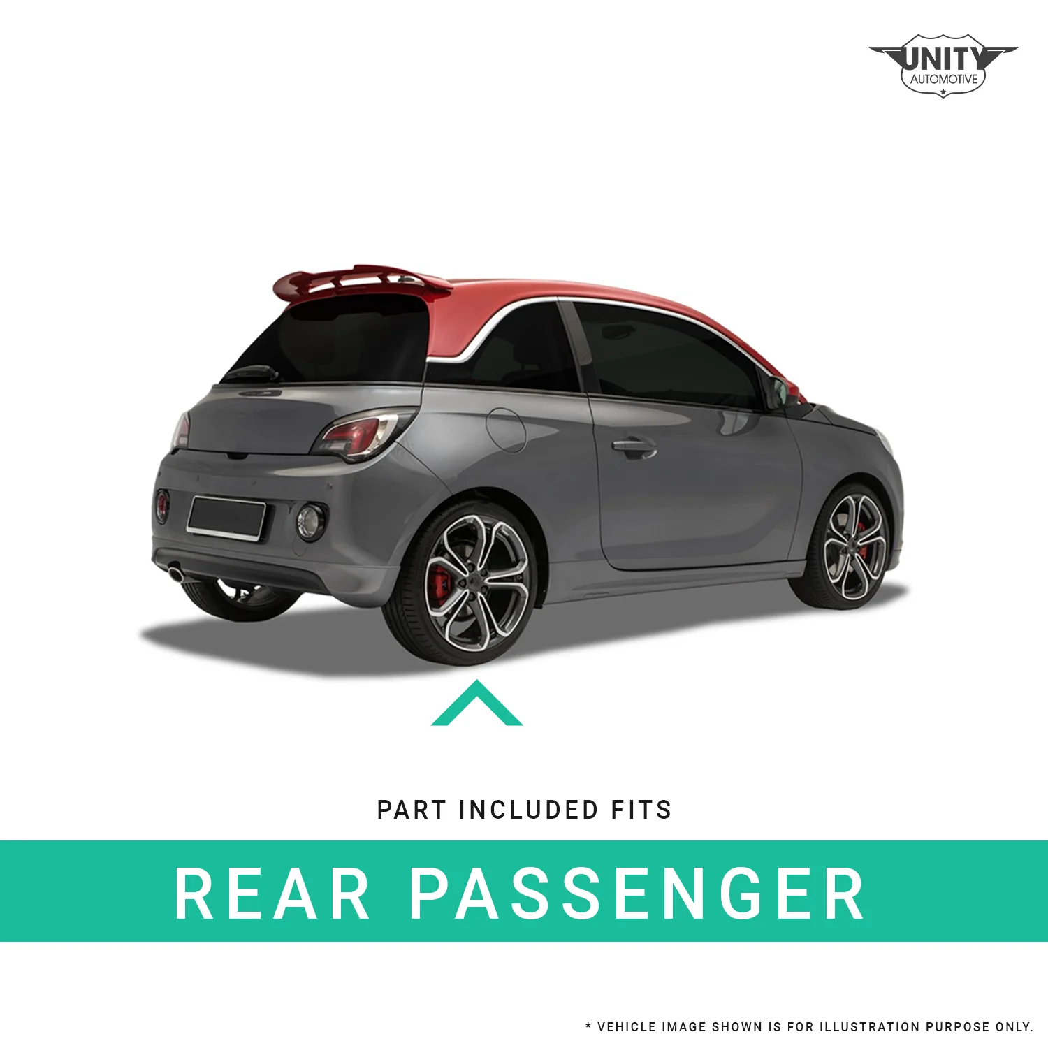 Unity Automotive Rear Right Complete Strut Assembly Fits 2004-2007 Subaru Impreza Sedan, 15334