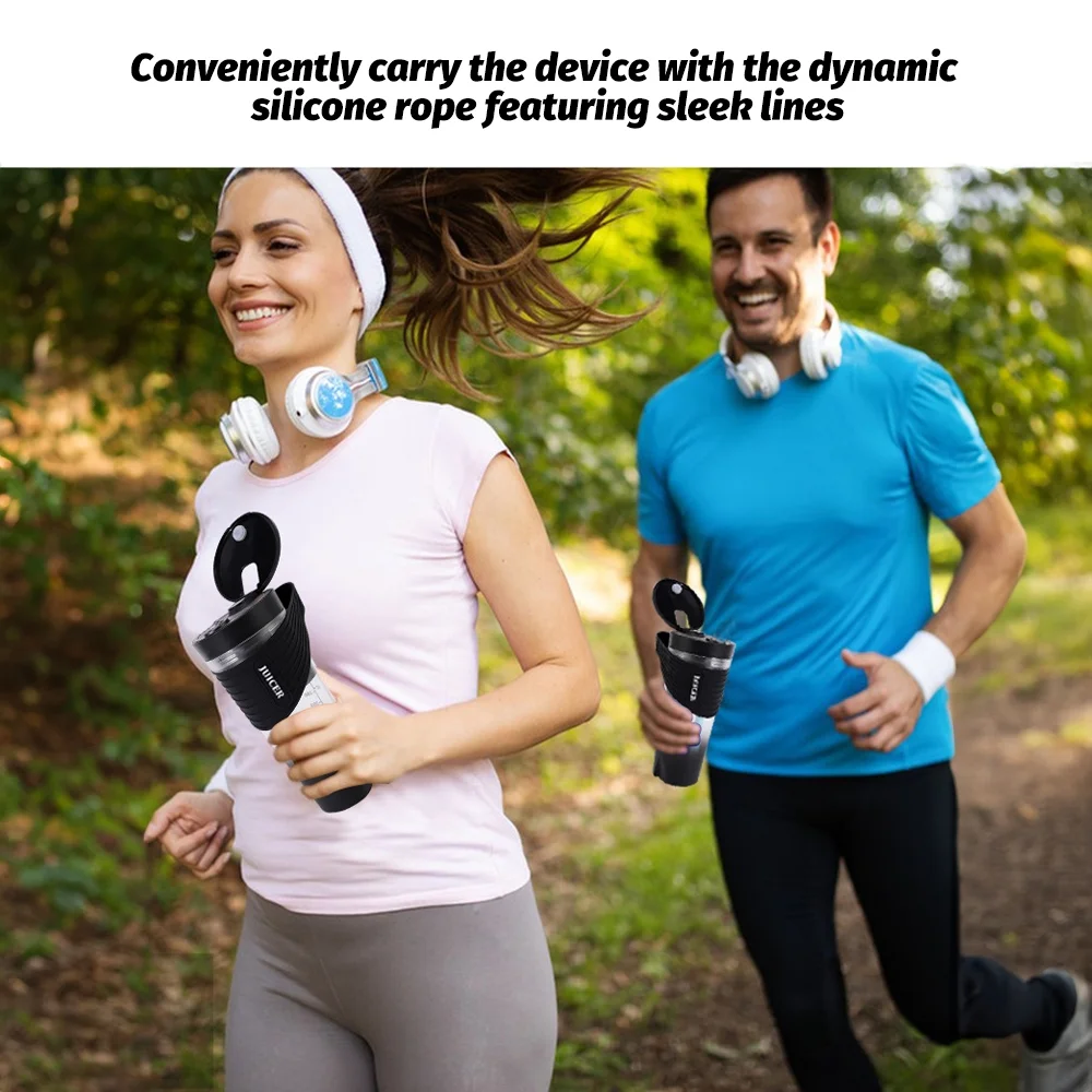 Walmeck Juicer: Portable Blender for Shakes and Smoothies, 4000mAh Rechargeable, 6 Sharp Blades, 460ml Capacity, Traveling Gym Office