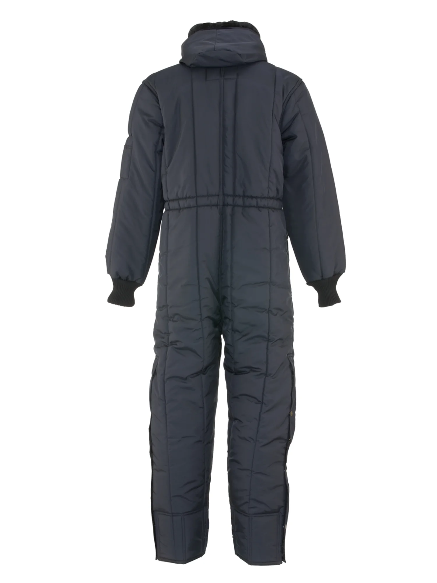 RefrigiWear Men's Iron-Tuff Insulated Coveralls with Hood -50F Cold Protection (Navy, 3XL)