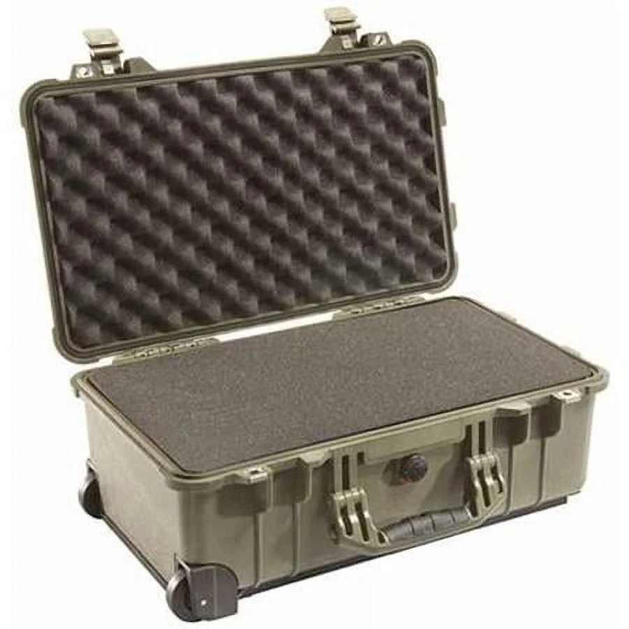 1510 Watertight Carry On Hard Case with Foam Insert & Wheels - Olve Drab Green