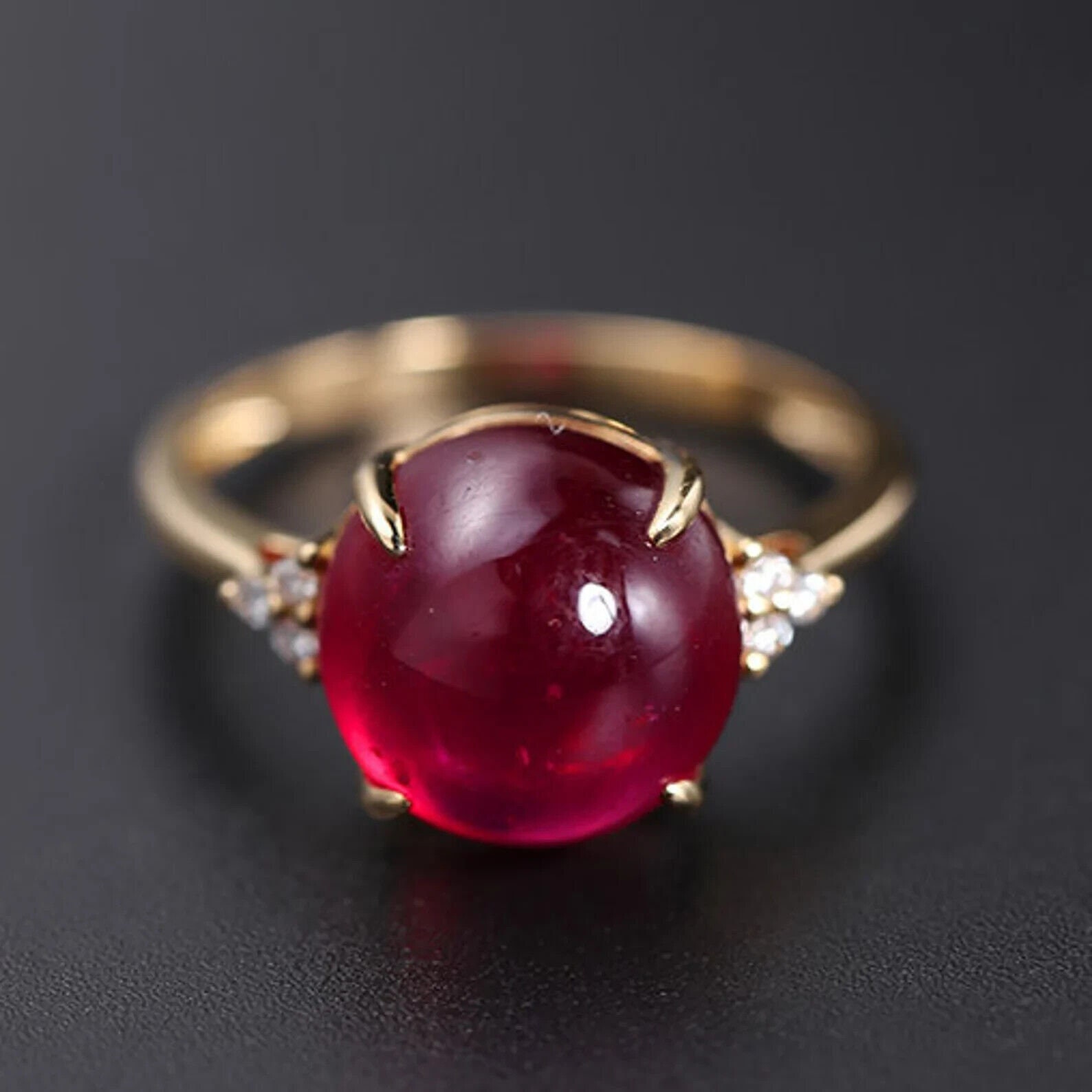 Zodiac Purpose Certified Natural Round Cut Red Ruby Ring Bridal Engagement Ring Astrological Rashi Ratna 14k Gold Anniversary Gift Ring