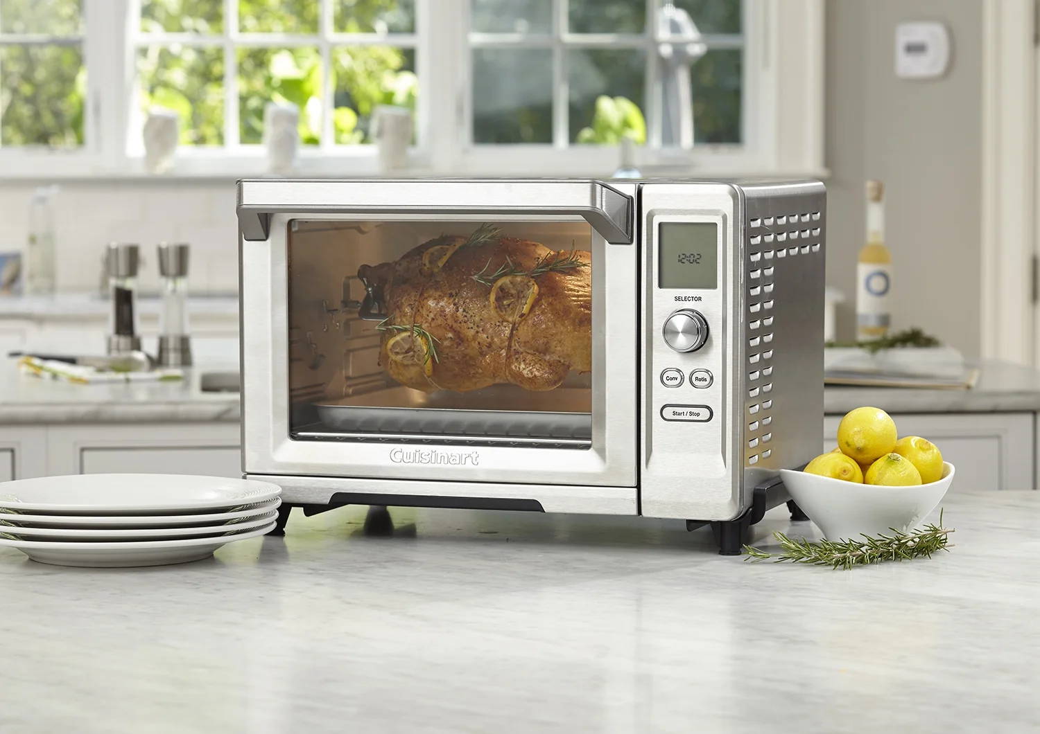 Cuisinart TOB-200 - Electric oven - 24 qt - 1.9 kW - brushed stainless steel