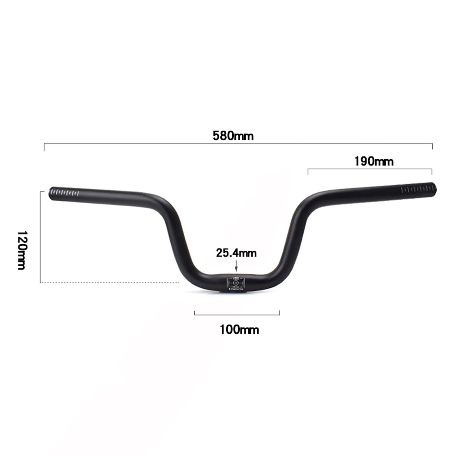 Horizontal Bike Handlebar Cycling Handle Bar, 1 inch Clamp Equipment, M Type, Lightweight Riser Bars for Road Bike Mountain Bike Sports Riding 58x12cm