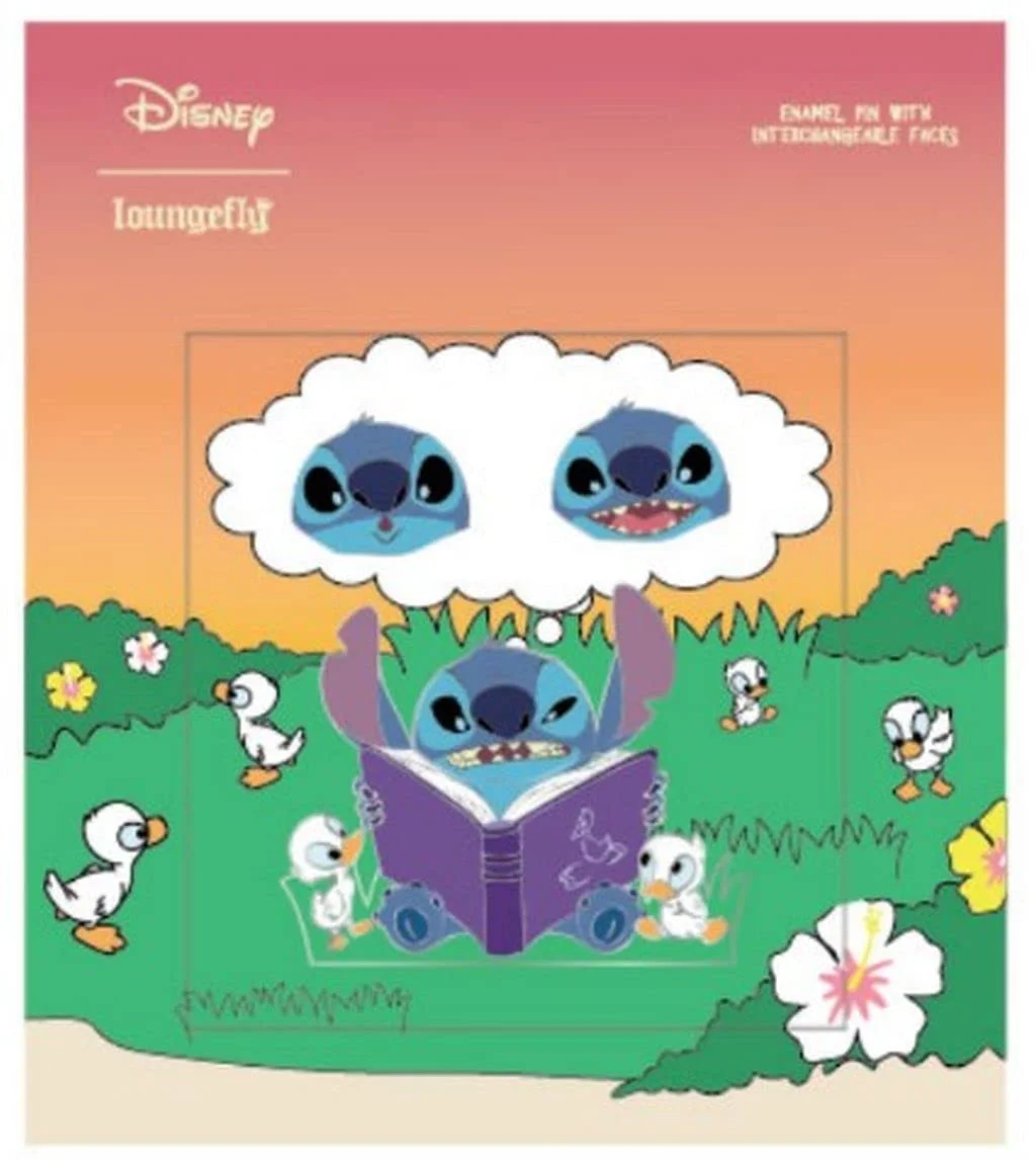 Loungefly LFY-WDPN2872-C Disney Lilo & Stitch Mixed Emotions 3-Piece Enamel Pin Set