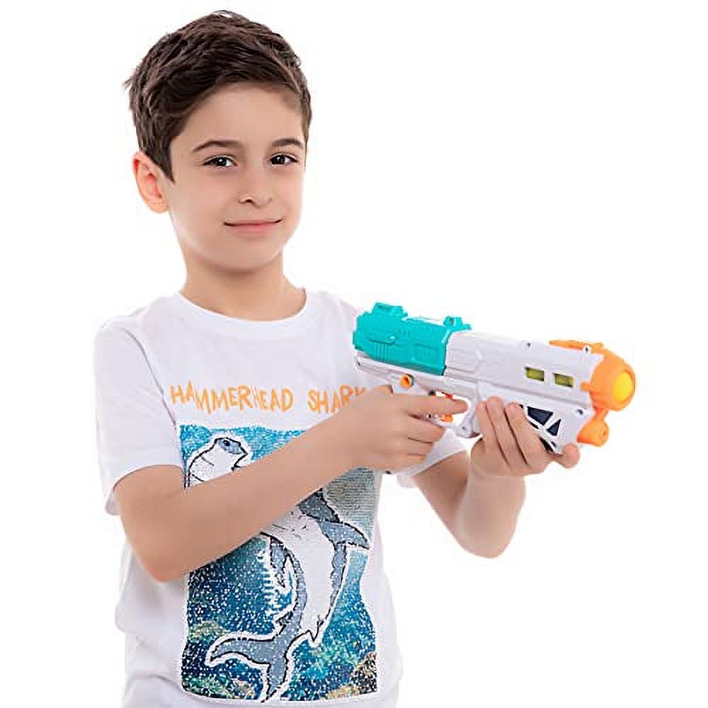 JOYIN 2 in 1 Super Water Gun Blaster Pistol and Foam Ball Popper Air Toy Guns with 12 Foam Balls, Kids Shooting Game, Squirt Guns for Kids Summer Swimming Pool Beach Sand Indoor Outdoor Activity Play