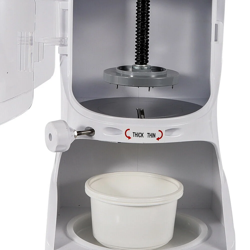DENEST 350W Electric Snow Ice Shaver Snow Cone Shaved Machine Commercial  Ice Crusher