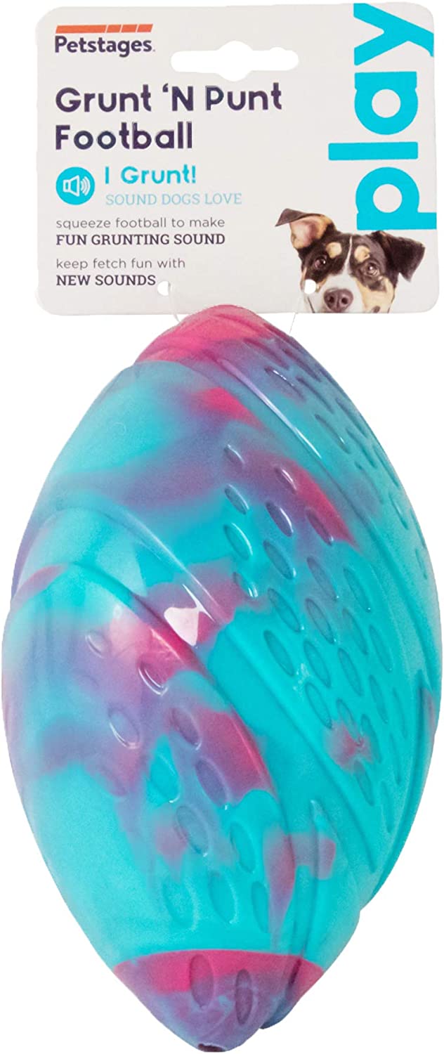 Petstages Grunt N' Punt Football Dog Toy - Throwing, Fetching Fun Football One-Size Grunt N Punt