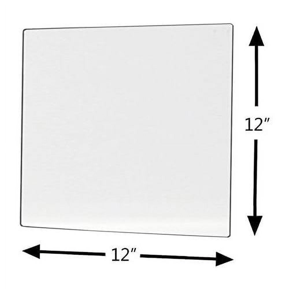 Pkg Of 10 Plastic Mirrors With Rounded Corners 12