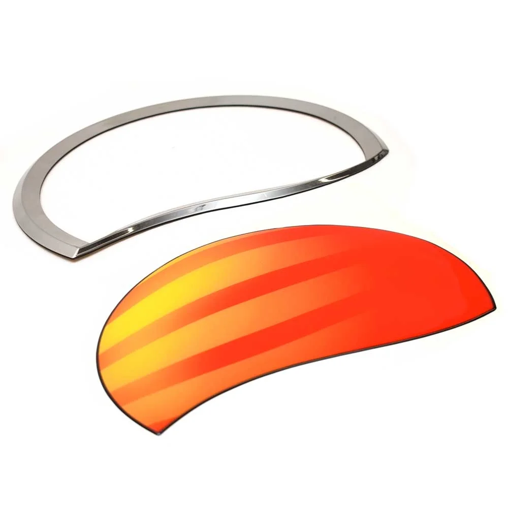 Sun Tracker Pontoon Boat Raised Decal Emblem 161857 | Orange Silver (2PC)