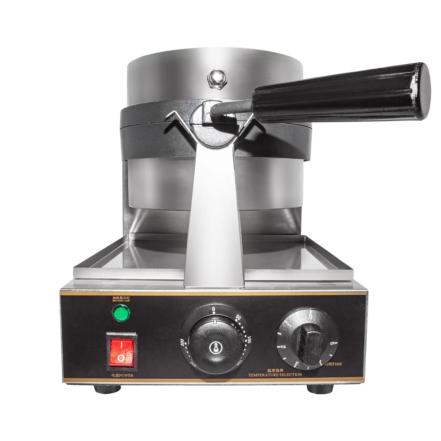 GorillaRock Belgian Waffle Maker | Commercial Flip Waffle Iron | Stainless Steel | Rotating Mechanism | 110V