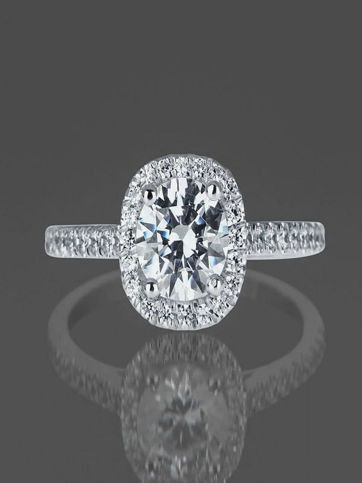Limited Time Sale 1 Carat Diamond Engagement Ring in 10k White Gold on Sale Under 400