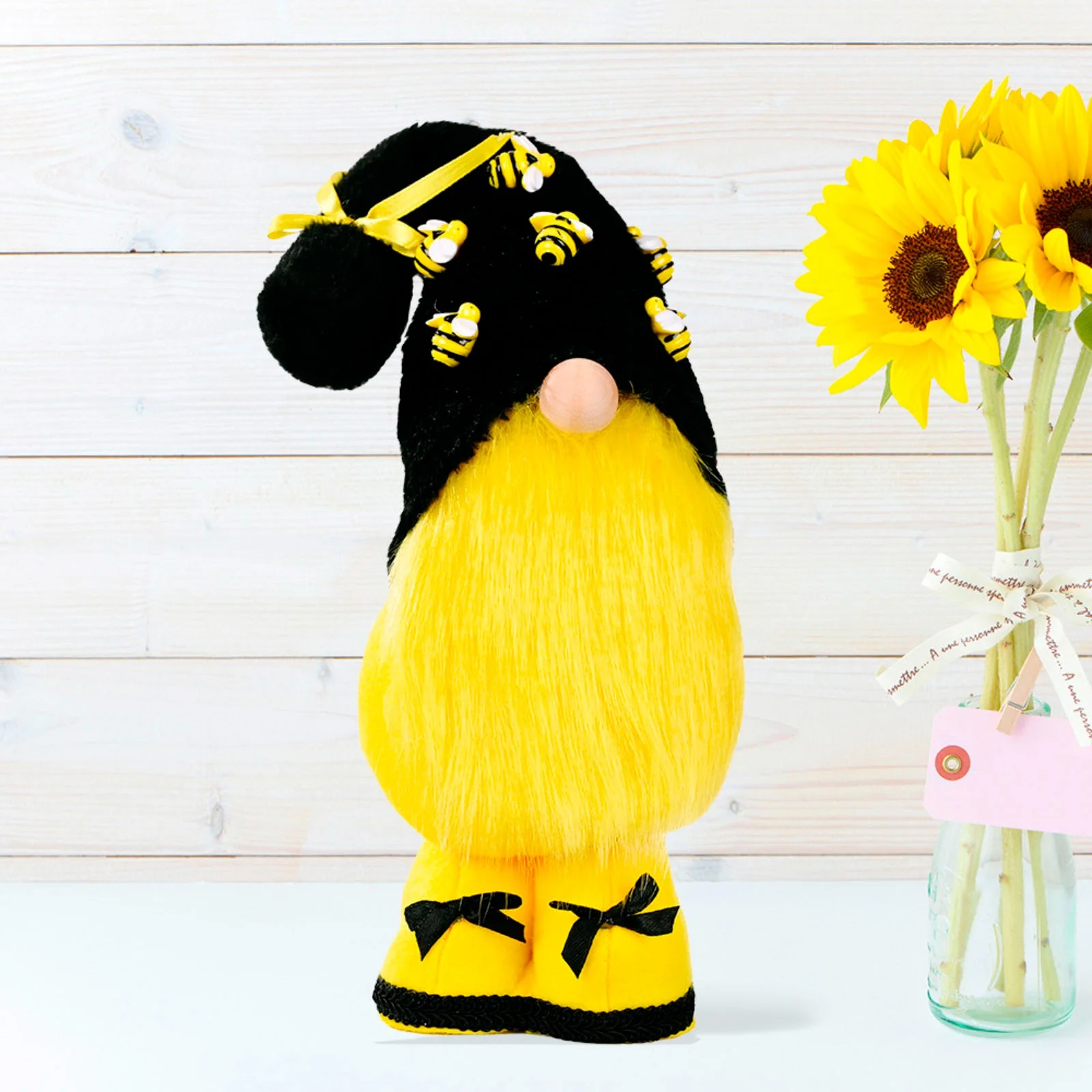 JPLZi Doll Creative Bee Doll Dwarf Doll Bee Dwarf Doll Old Man Bee Day Standing Doll Old Man