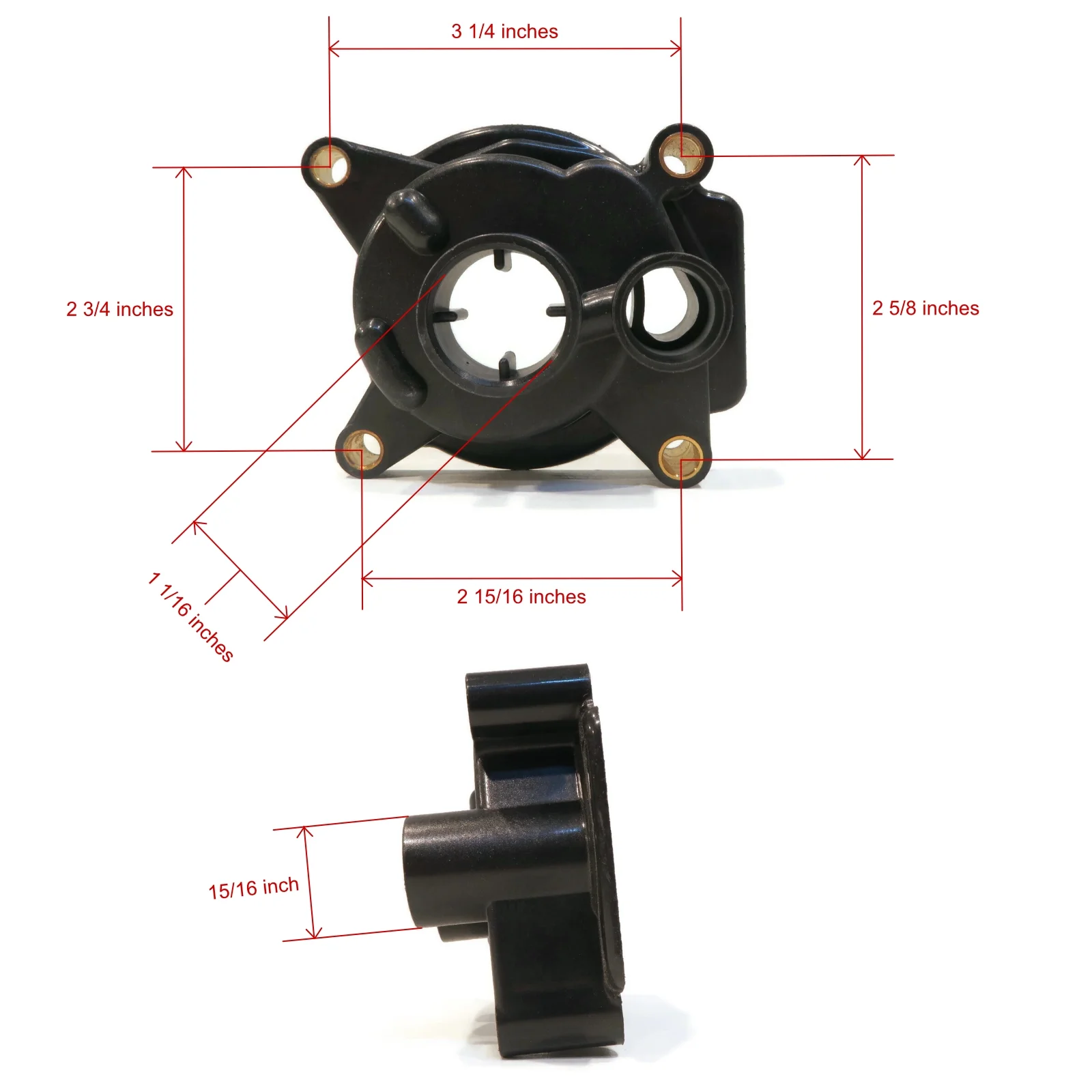 The ROP Shop | Water Pump Impeller Kit For 1994 Evinrude 45 HP E45RCERE, E45RCLERE Outboards