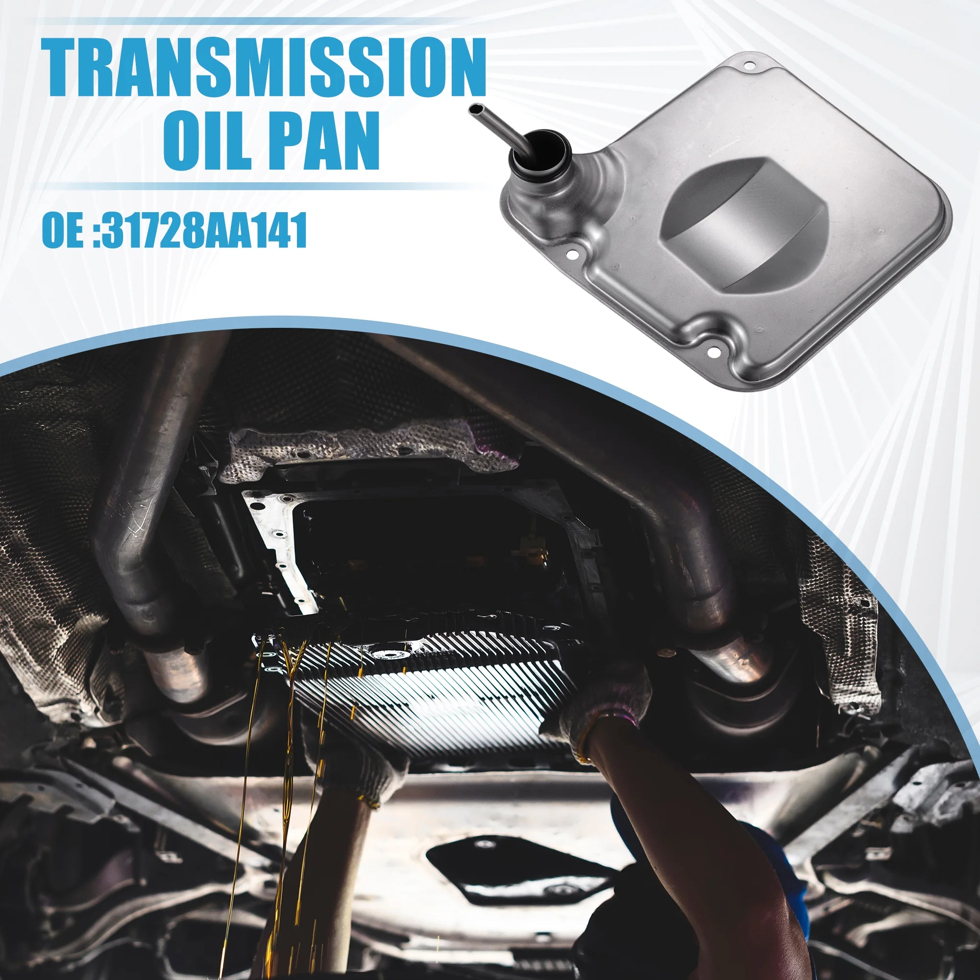 Unique Bargains Car Oil Pan No.31728AA141 Automatic Transmission Filter for Subaru Forester 2013-2016