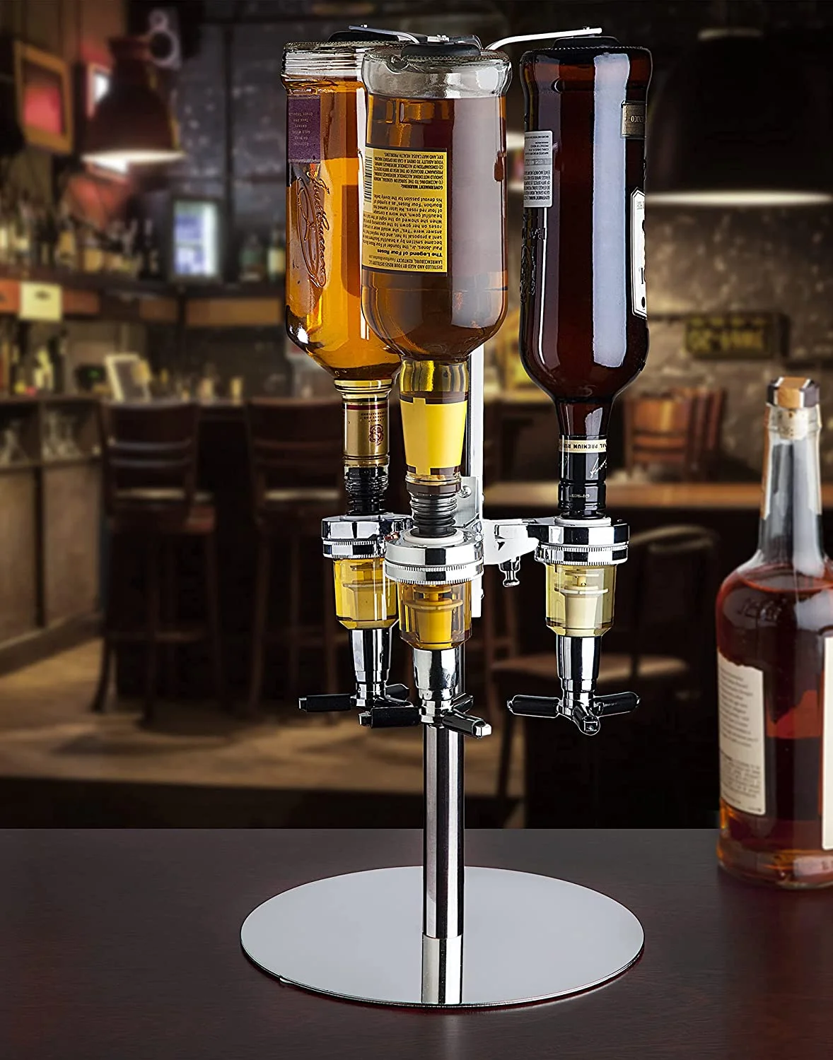 Godinger  3 Bottle Lquor Dispenser