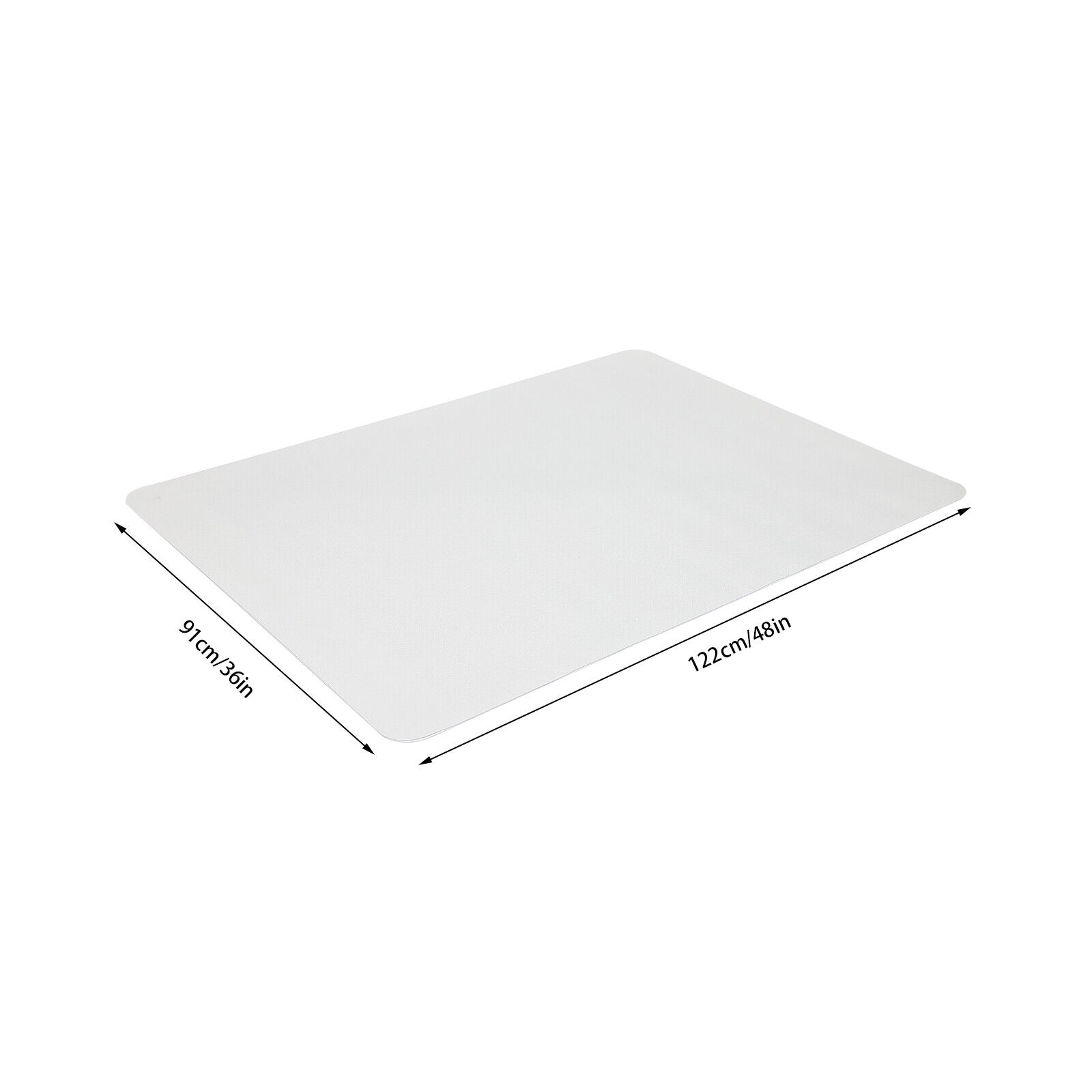 2 PCS Office Chair Mat Clear PVC Hardwood Floor Mat Floor Protector