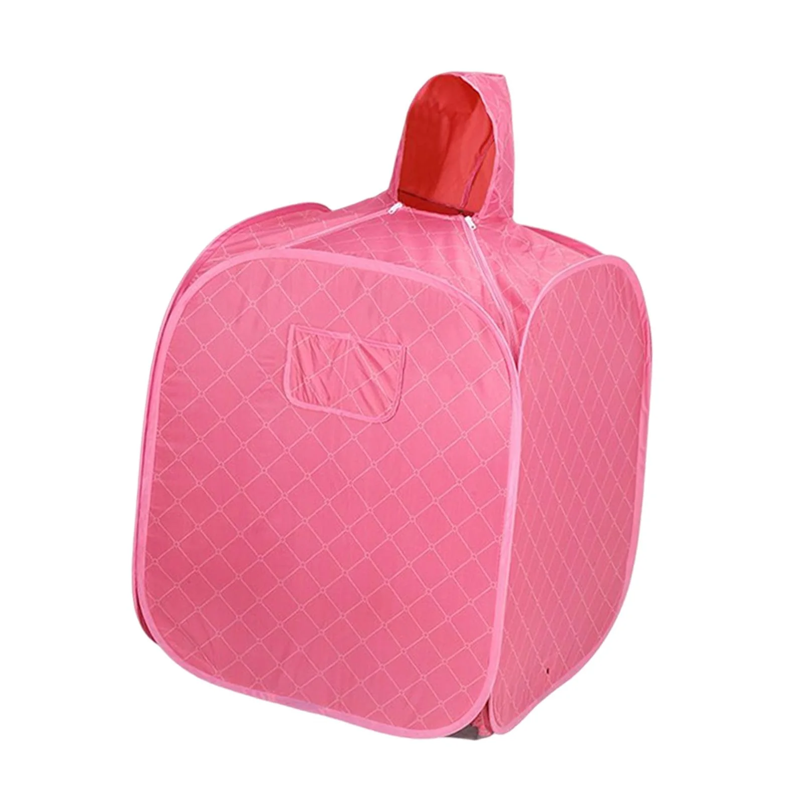 Portable Personal Steam Sauna with Hood Indoor Sauna Room for SPA Household Pink