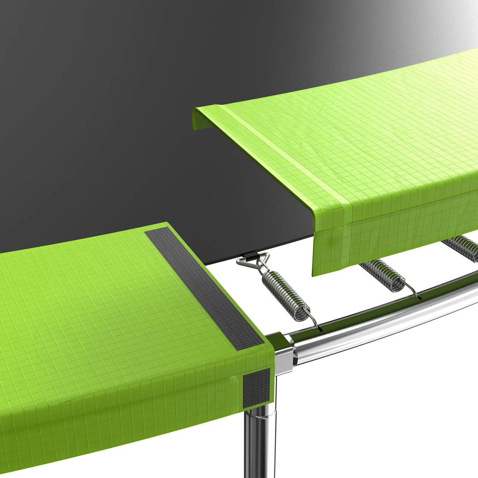 Trampoline Replacement Pad, 15FT Trampoline Spring Cover, No Holes for Poles, Water-Resistant Universal Round Trampoline Accessories Safety Pad